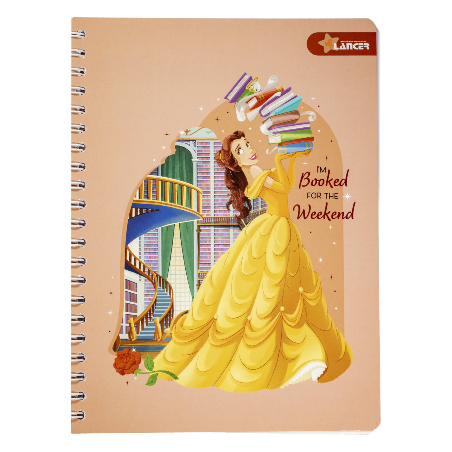 Cuaderno Universitario De  1 Línea Princesas DISNEY 100 Hojas