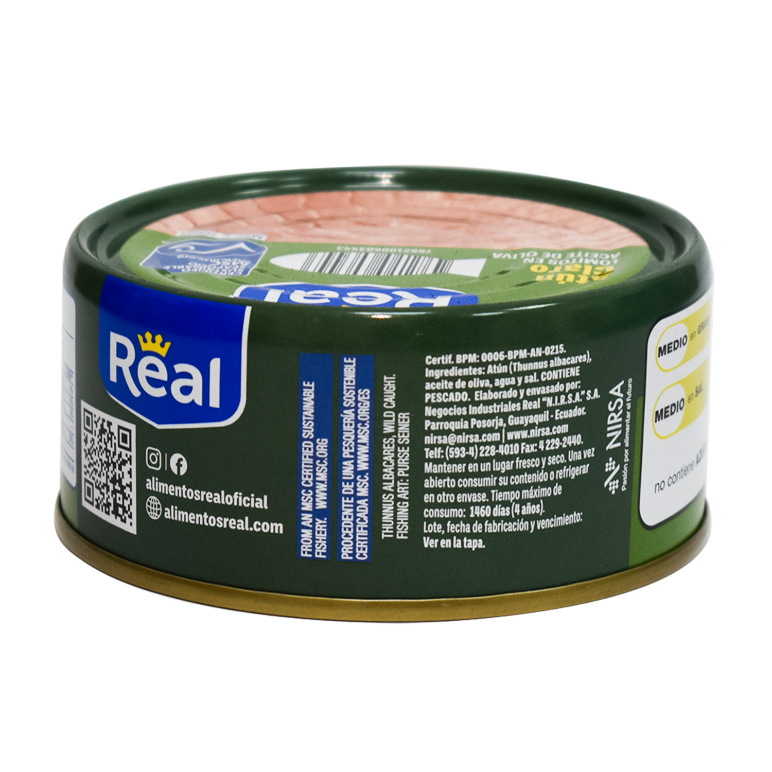 Atún Claro Lomitos En Aceite Oliva REAL 160 G