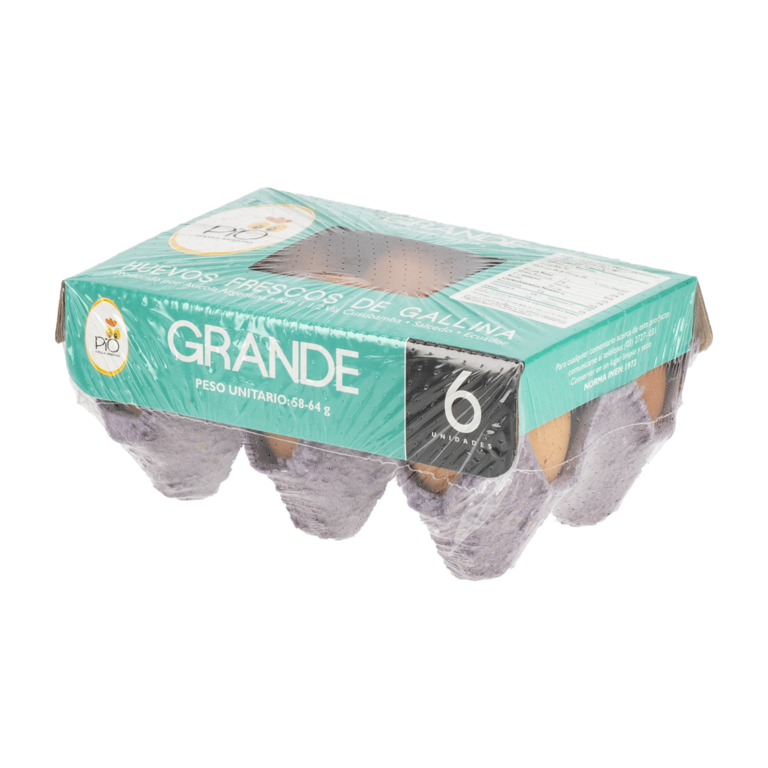 Huevos Grande PIO X 6 Uds