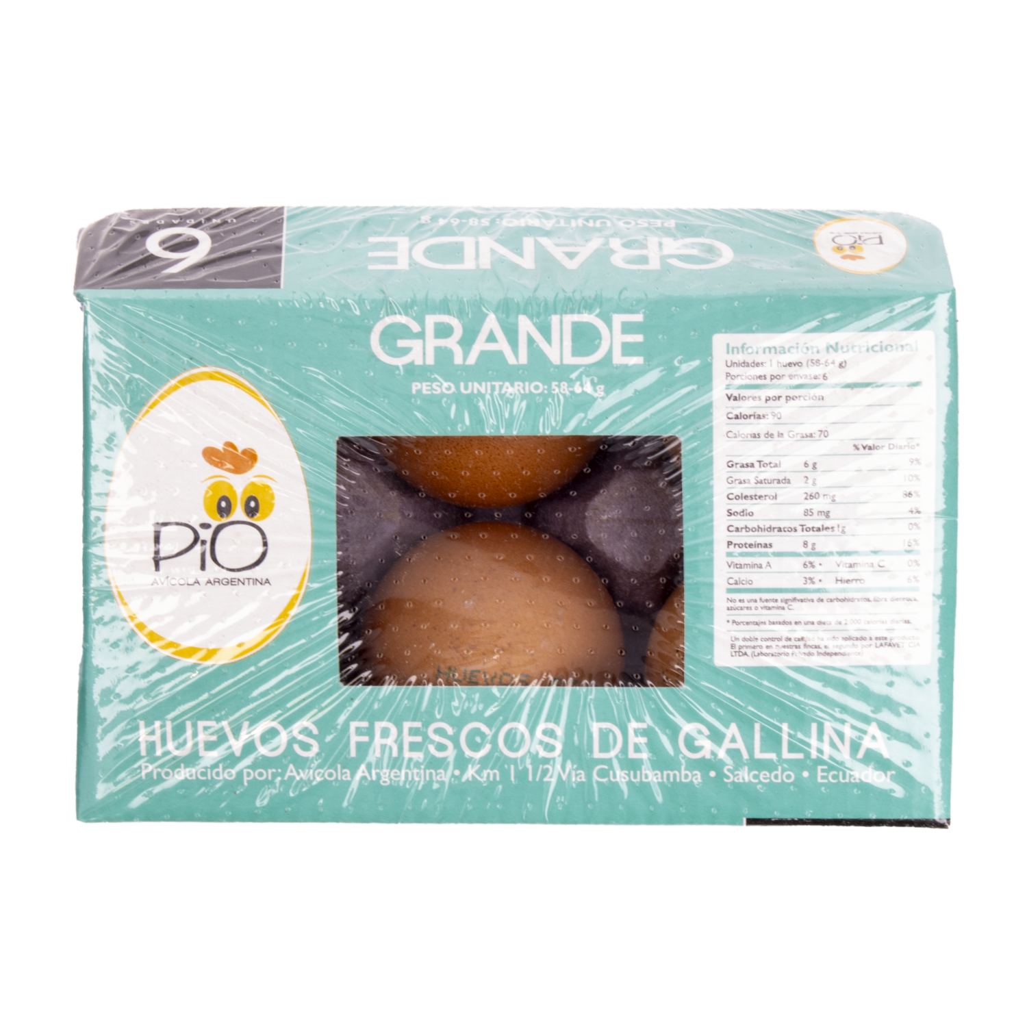 Huevos Grande PIO X 6 Uds