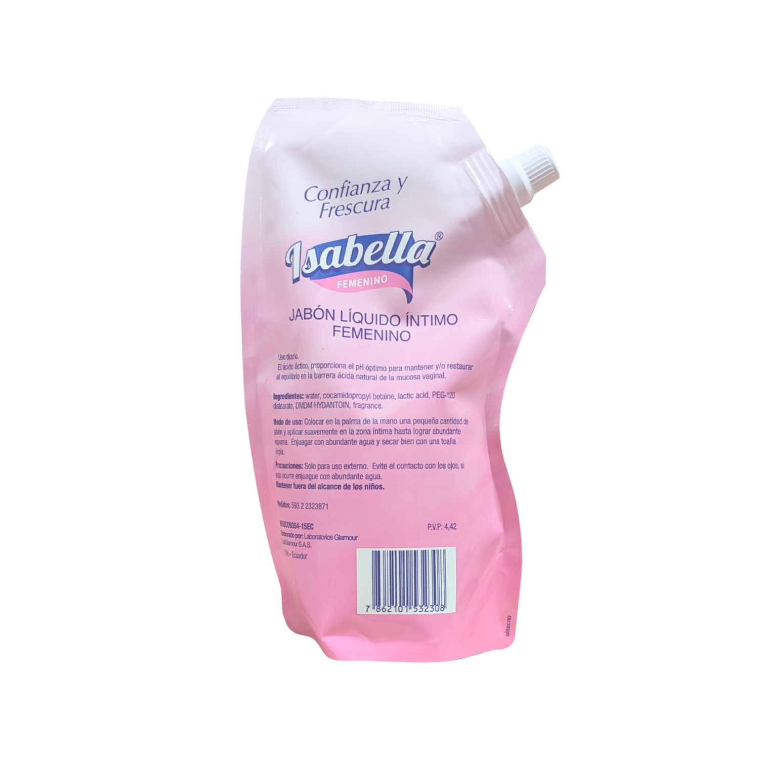 Jabón íntimo Femenino Doy Pack ISABELLA 450 Ml