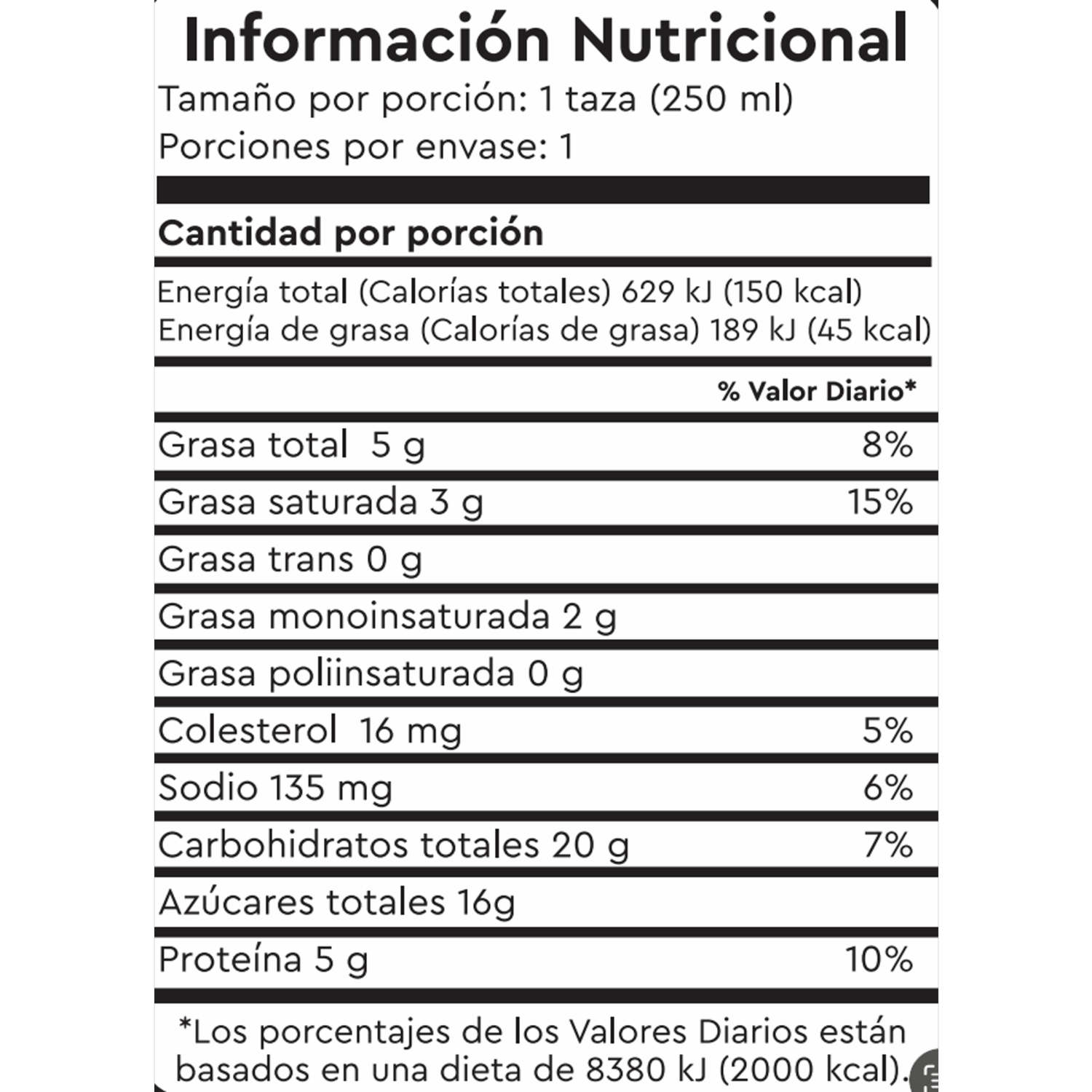 Avena Con Leche Sabor A Canela TRÜ 6 X 250 Ml