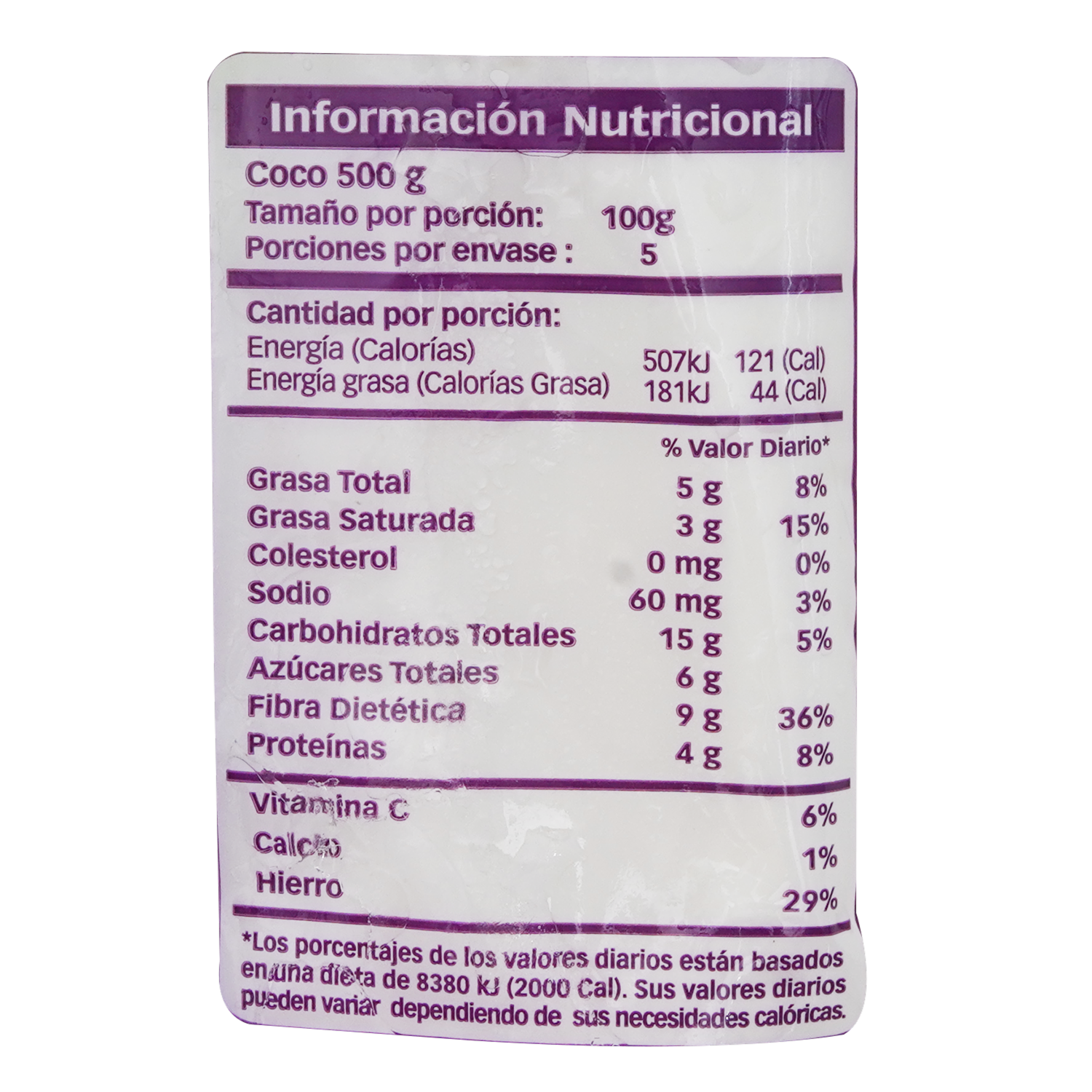 Pulpa De Coco FRUTASI 500 G