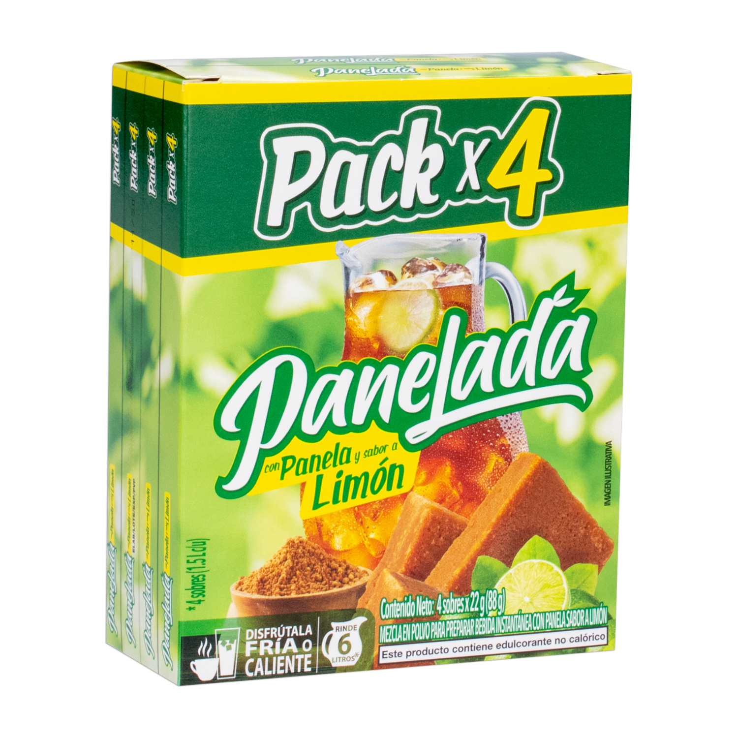 Té Frio Sabor A Limón Pack PANELADA 4 X 22 G