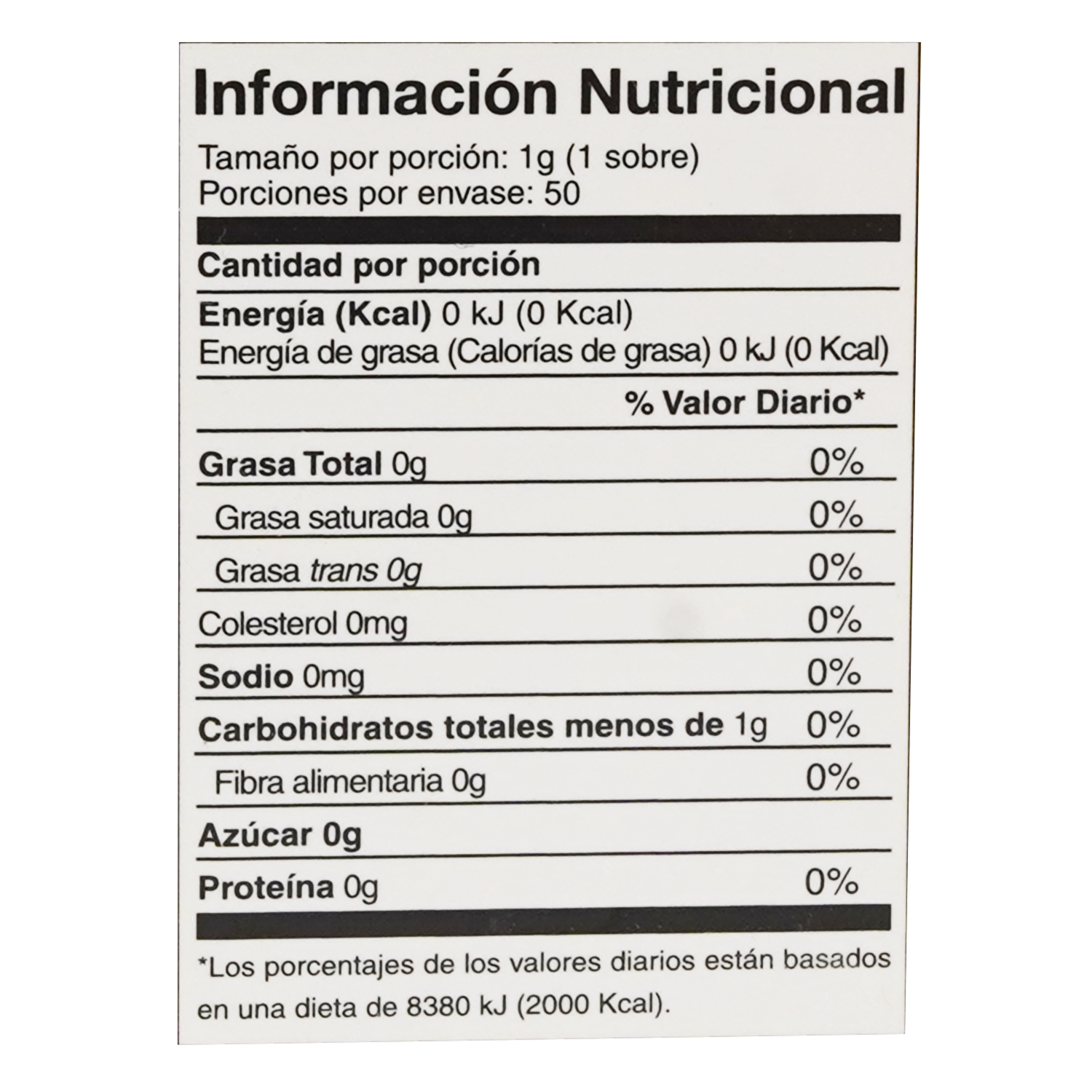 Endulzante Sin Gluten Bela STEVIA LIFE 50 G