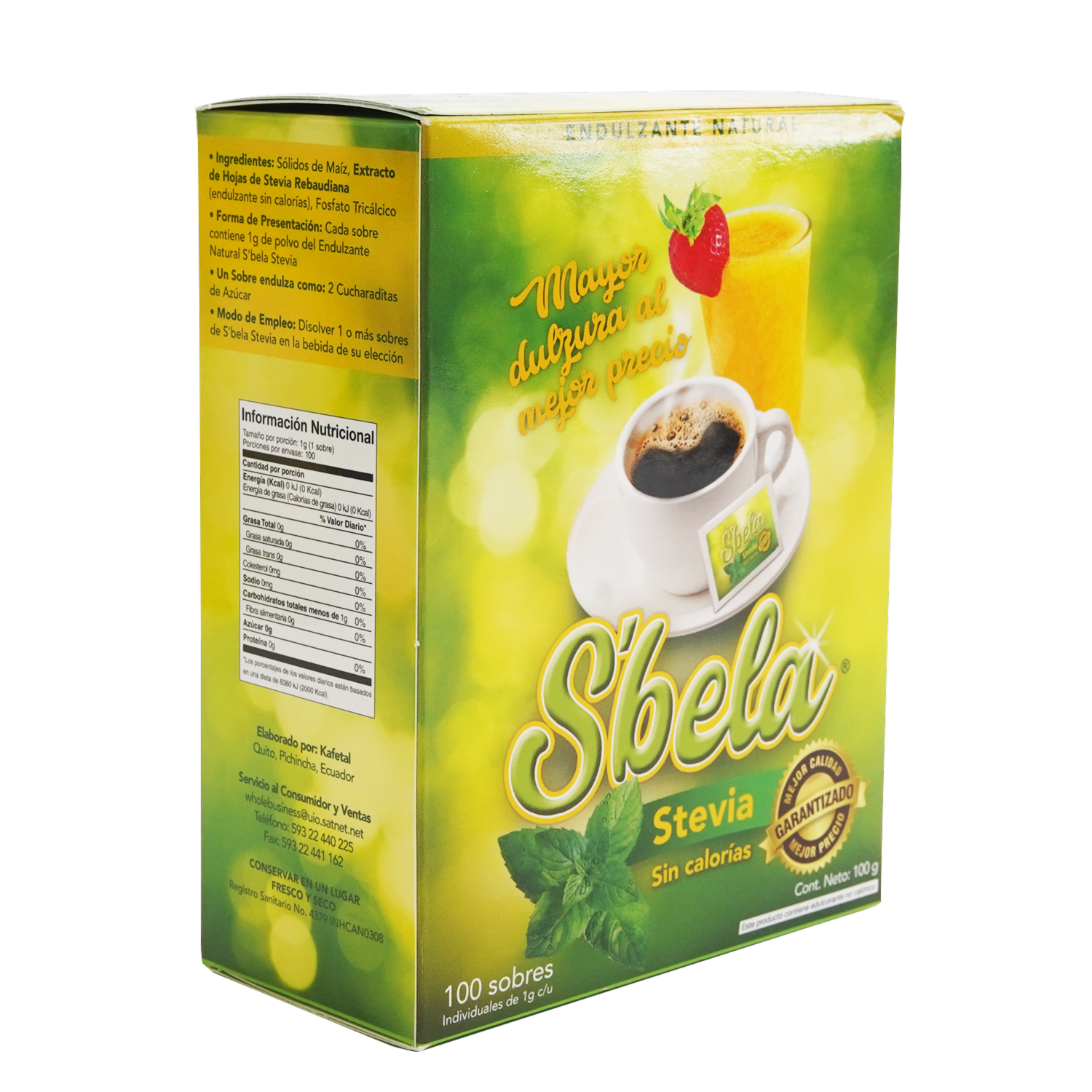 Endulzante Sin Gluten Bela STEVIA LIFE 100 G