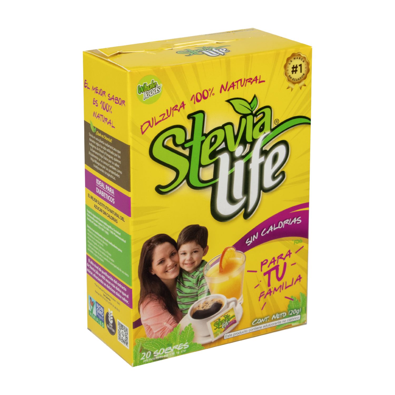 Endulzante En Polvo STEVIA LIFE 20 G