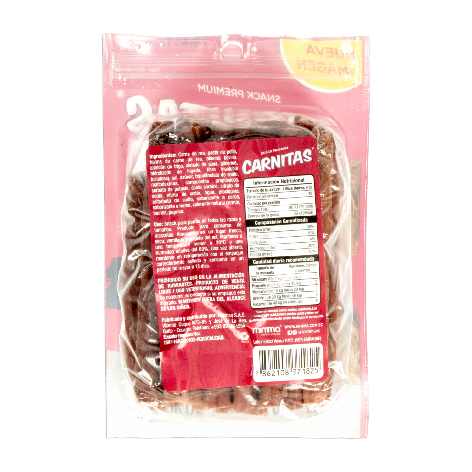 Snack Para Perros De Carne Xl CARNITAS 250 G