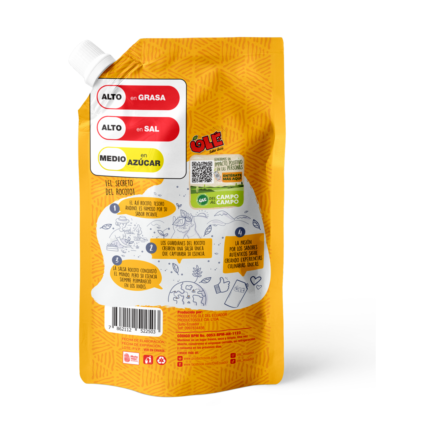 Salsa De Ají Rocoto Cremoso OLÉ 200G