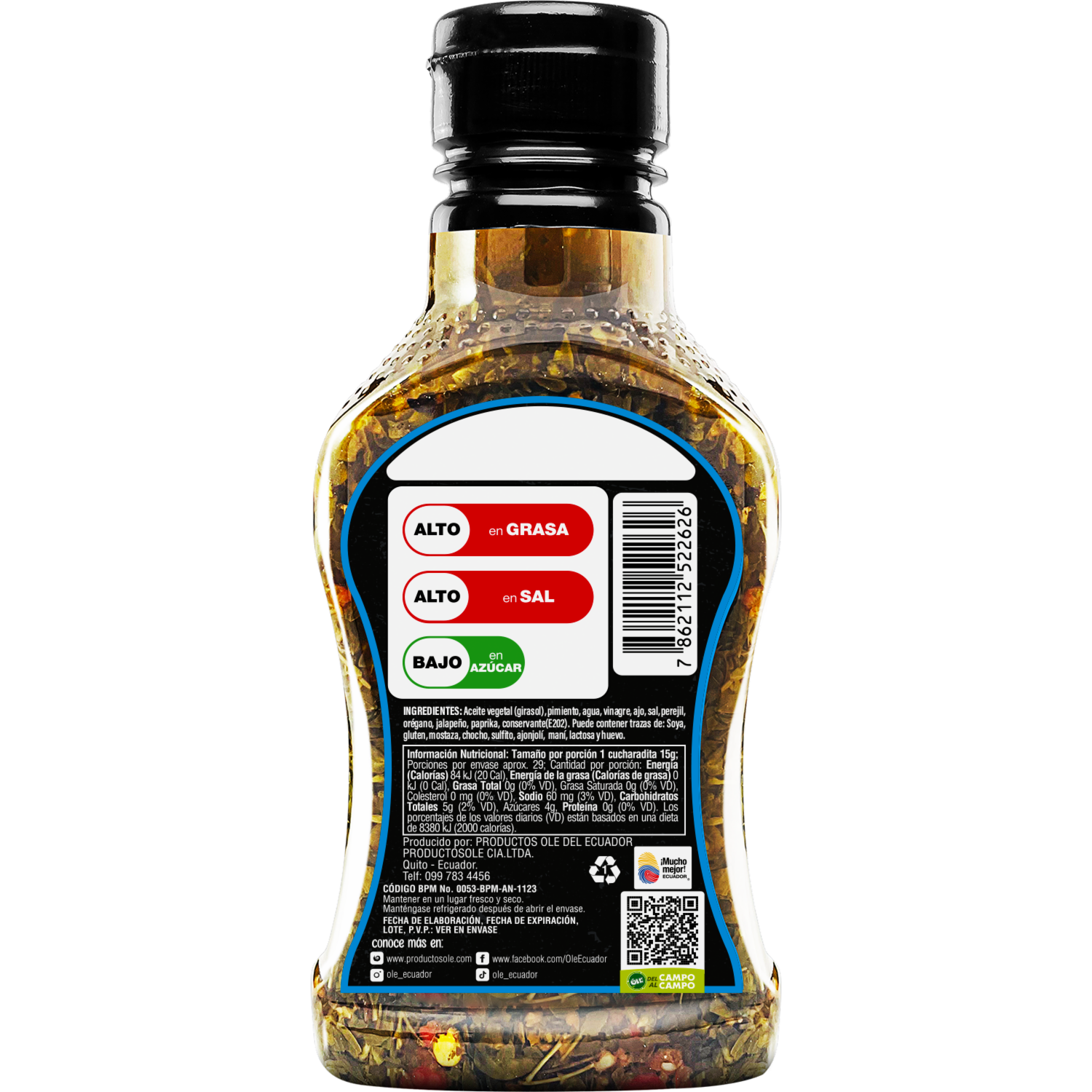 Chimichurri Argentino OLÉ 380 G