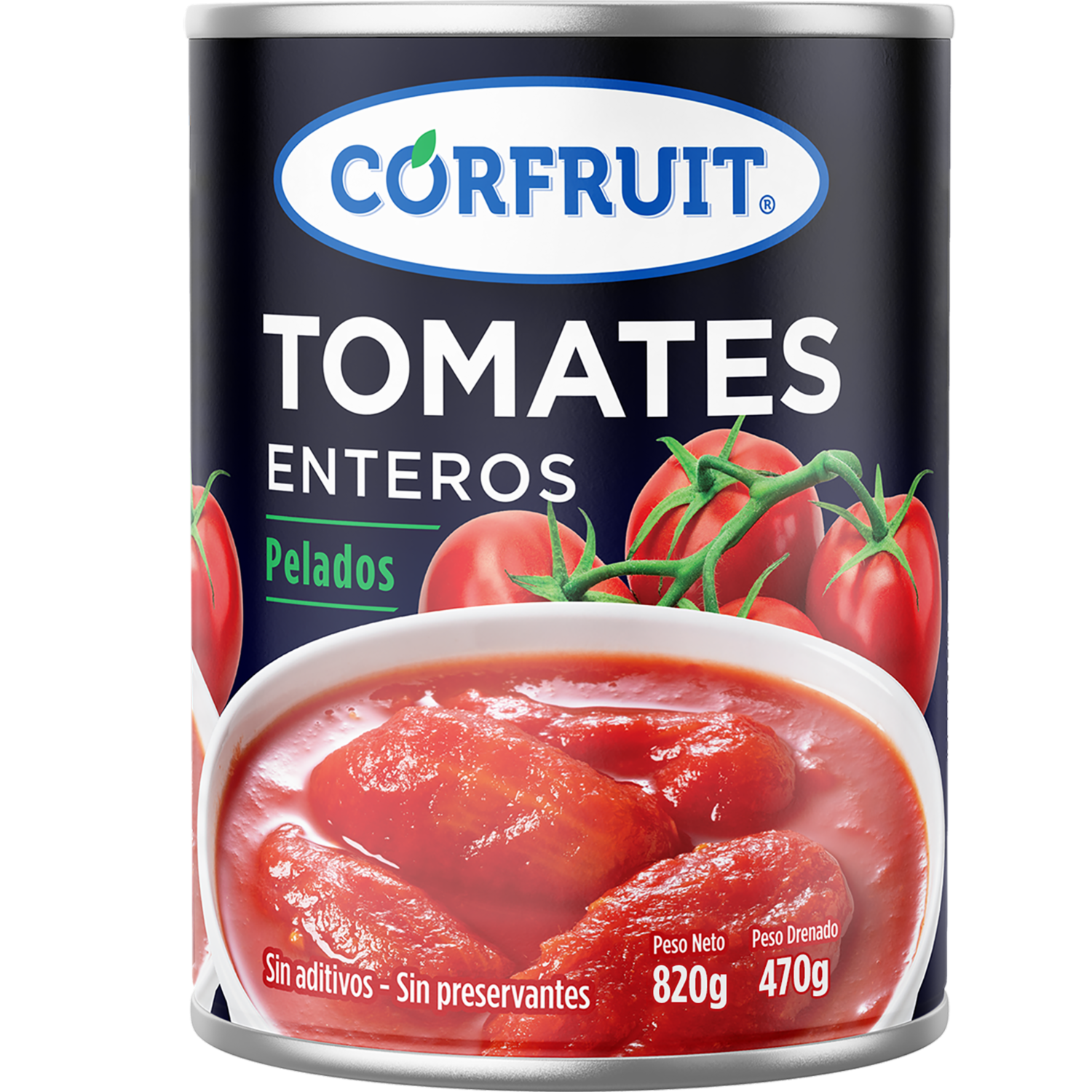 Tomates Enteros Pelados CORFRUIT 820 G