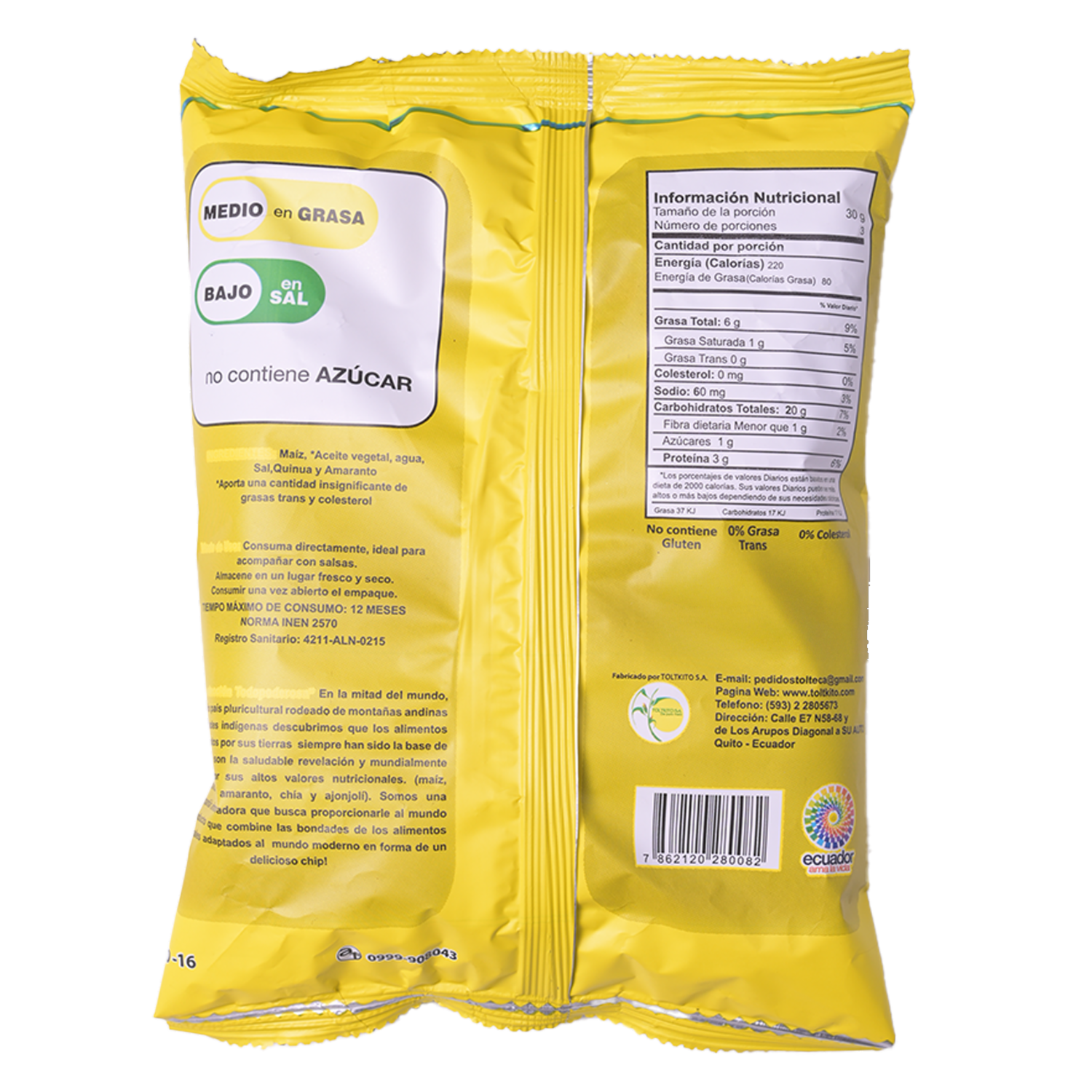 Chips De Quinoa Y Amaranto ANDEANCHIP 90 g