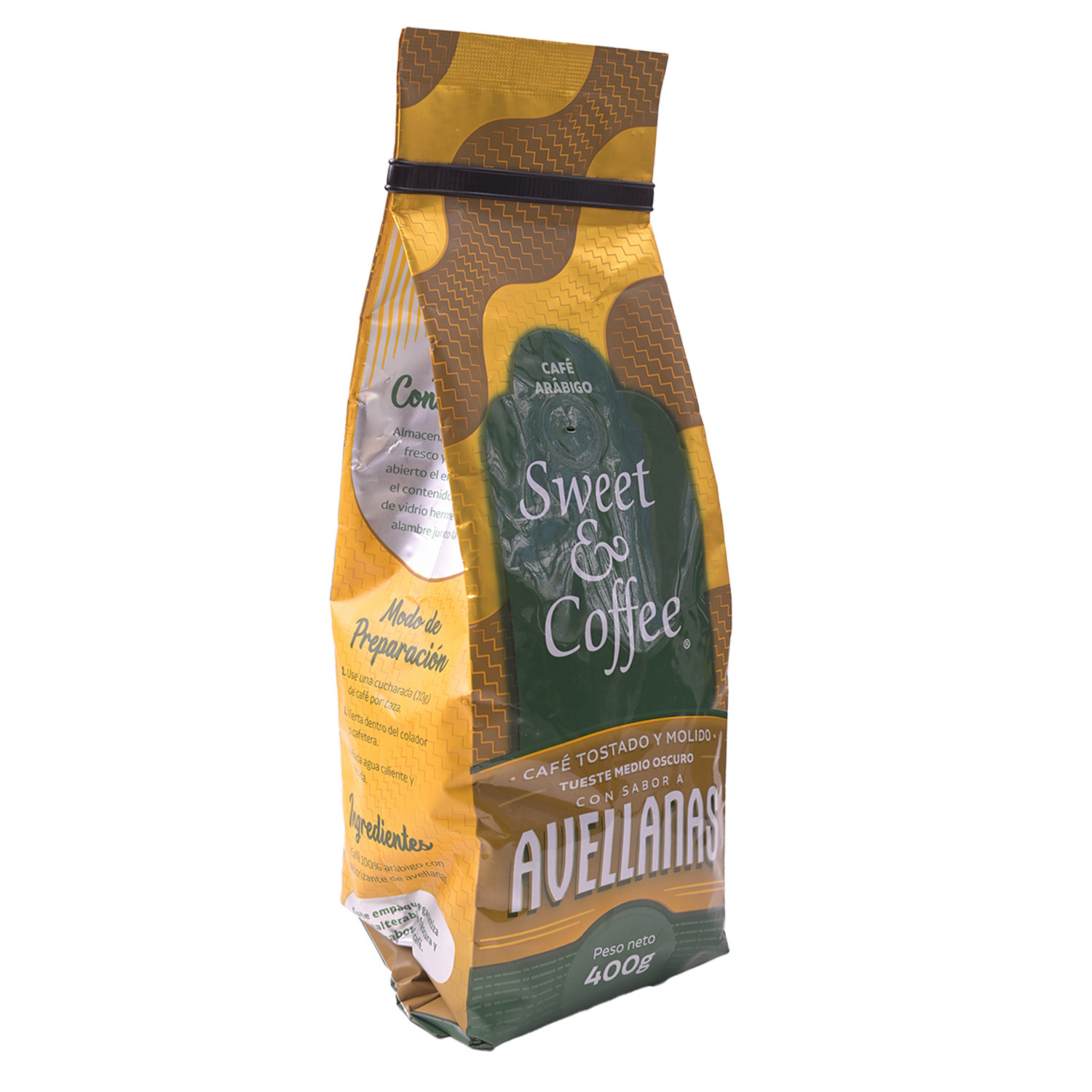 Café Tostado Y Molido Arábigo Avellana SWEET & COFFEE 400 G