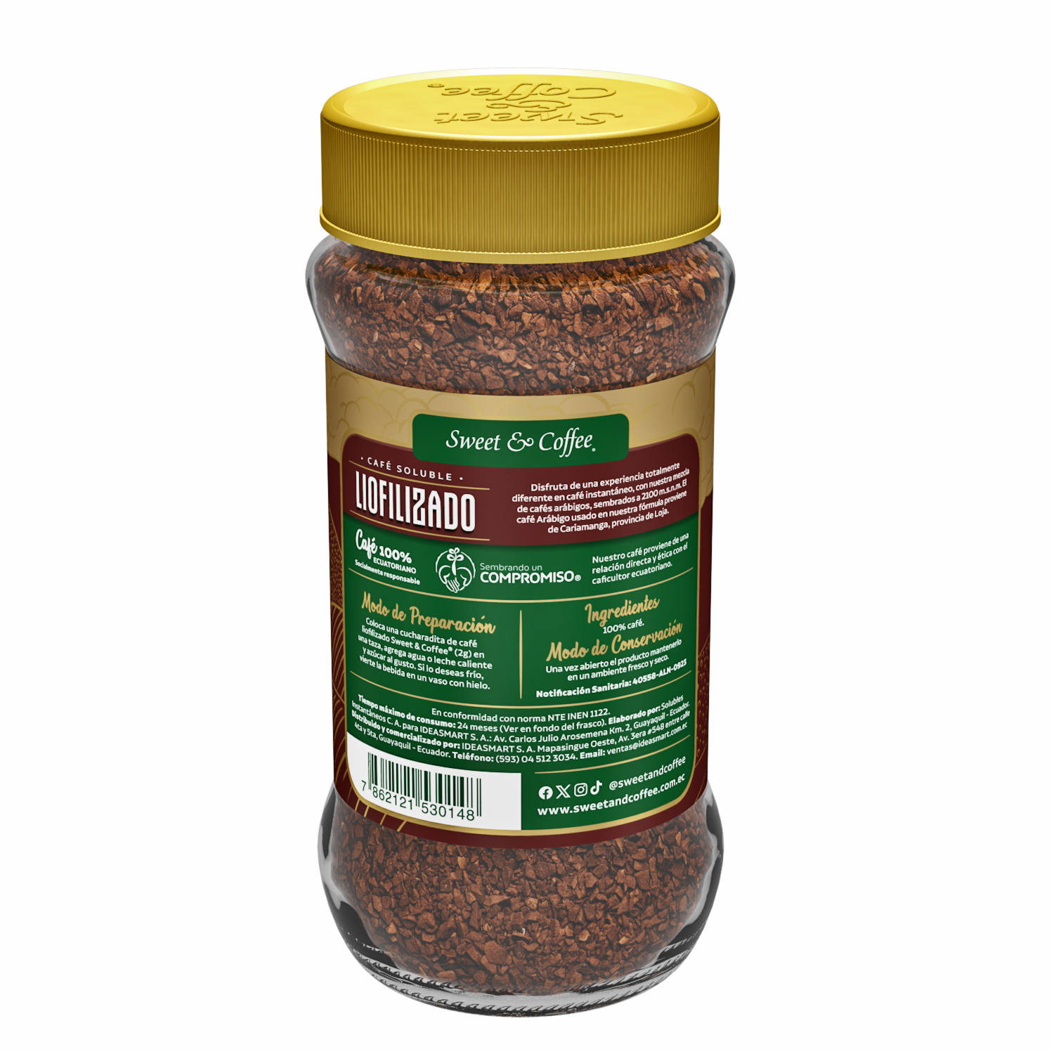 Café Instantáneo Arábigo Soluble SWEET & COFFEE 80 G