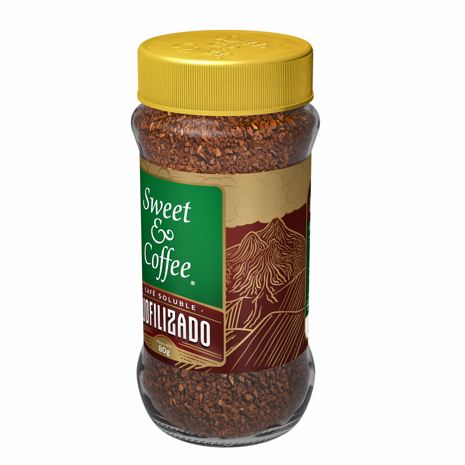 Café Instantáneo Arábigo Soluble SWEET & COFFEE 80 G