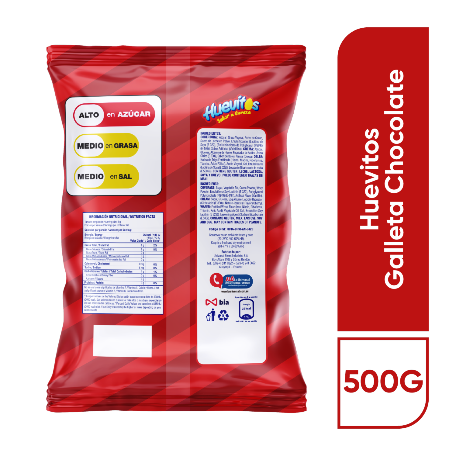 Huevitos De Chocolate Funda HUEVITOS 500 G