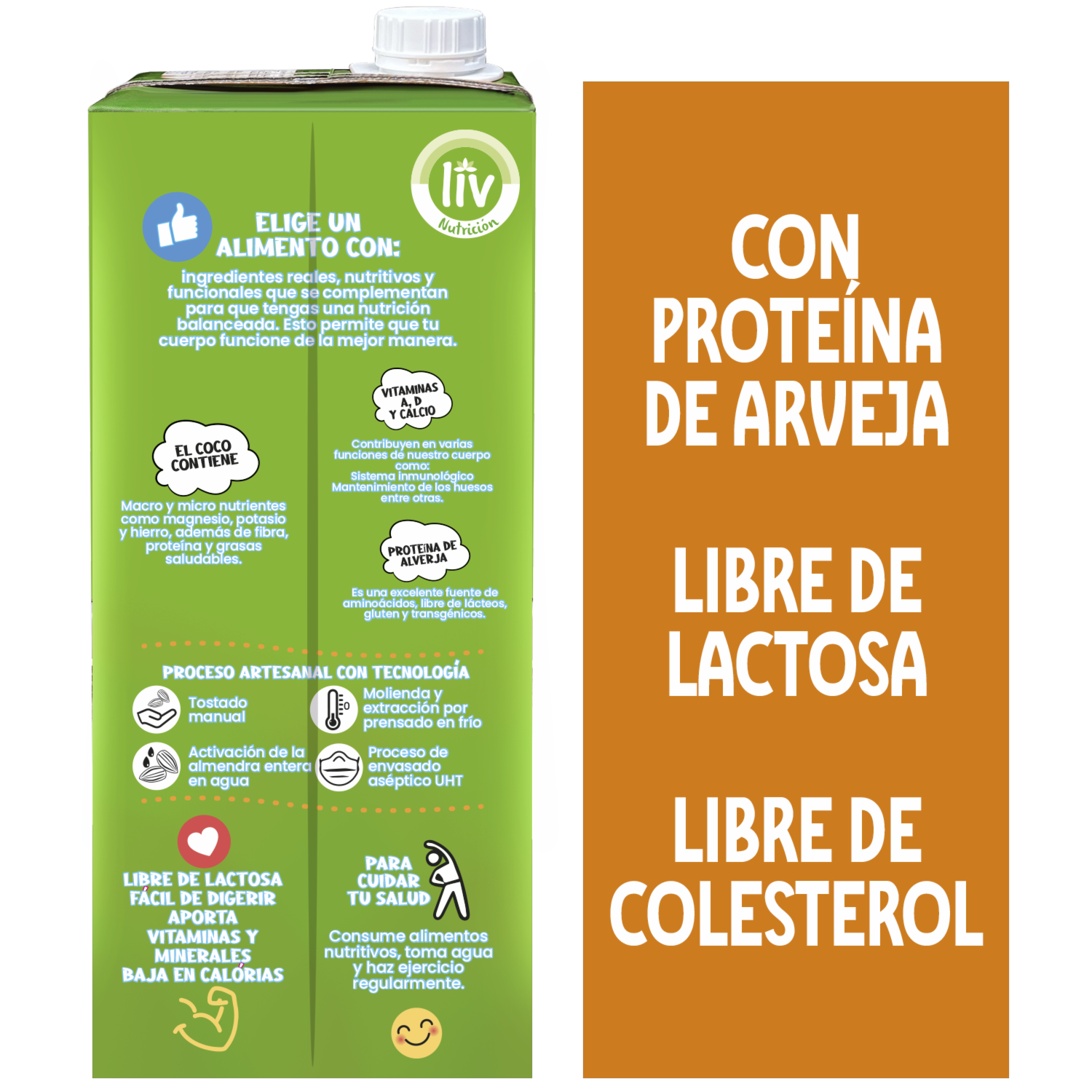 Bebida De Coco Sin Azúcar LIV 980 Ml