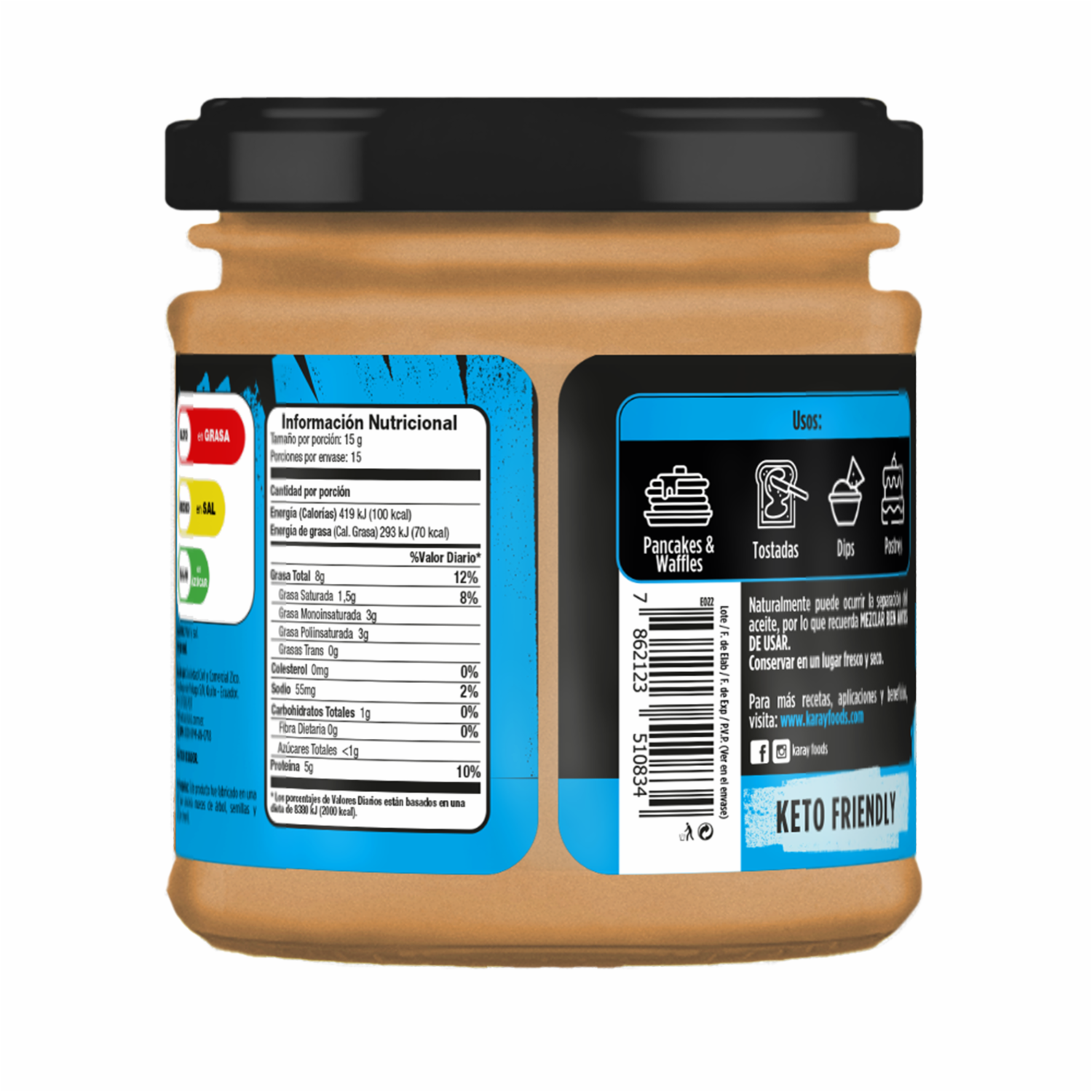 Mantequilla De Maní 100% Puro KARAY 225 G