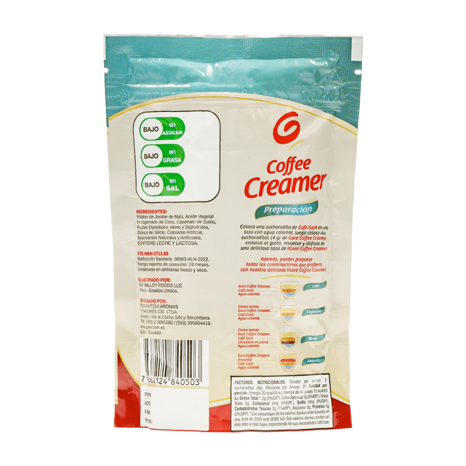 Crema Para Café Gare Creamer GARE 100 G