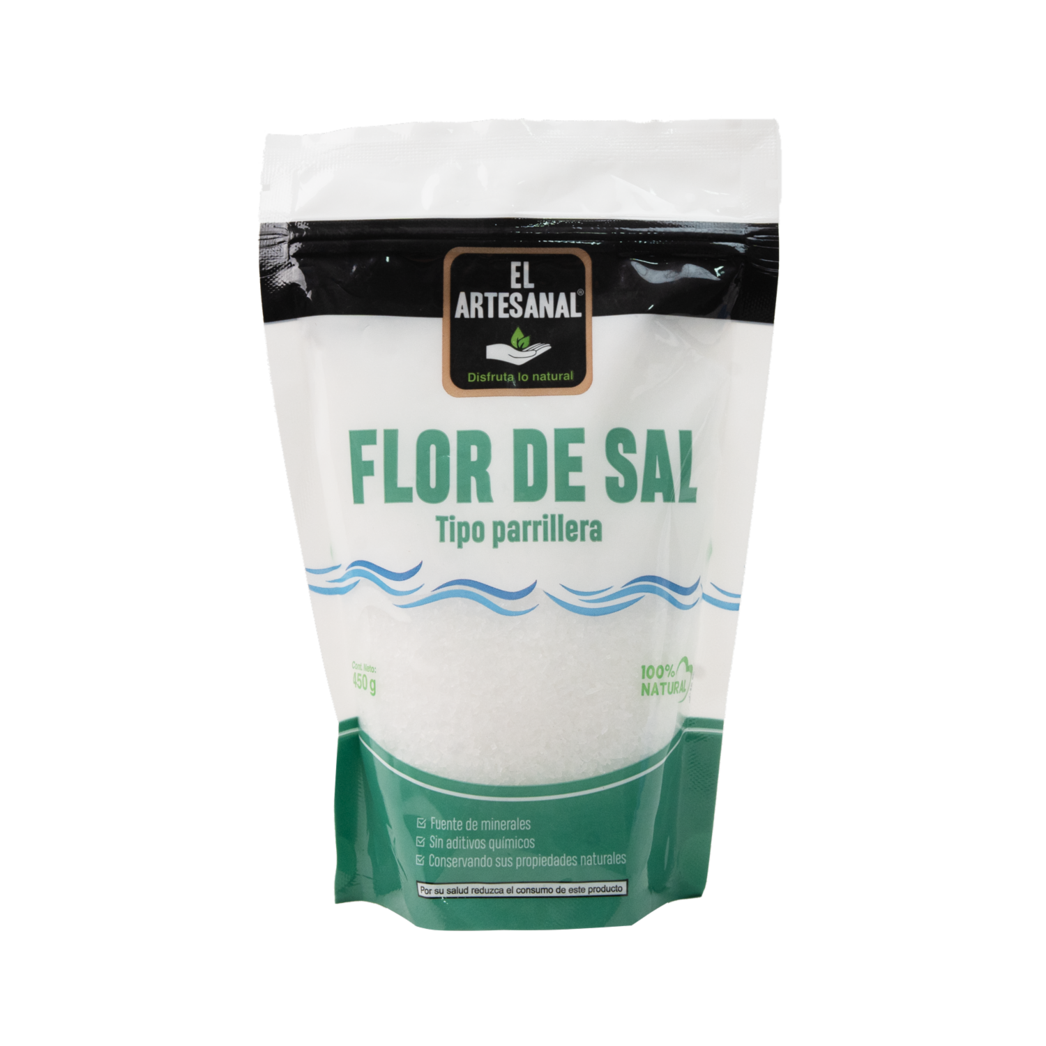 Sal Flor De Parrilla EL ARTESANAL 450 G