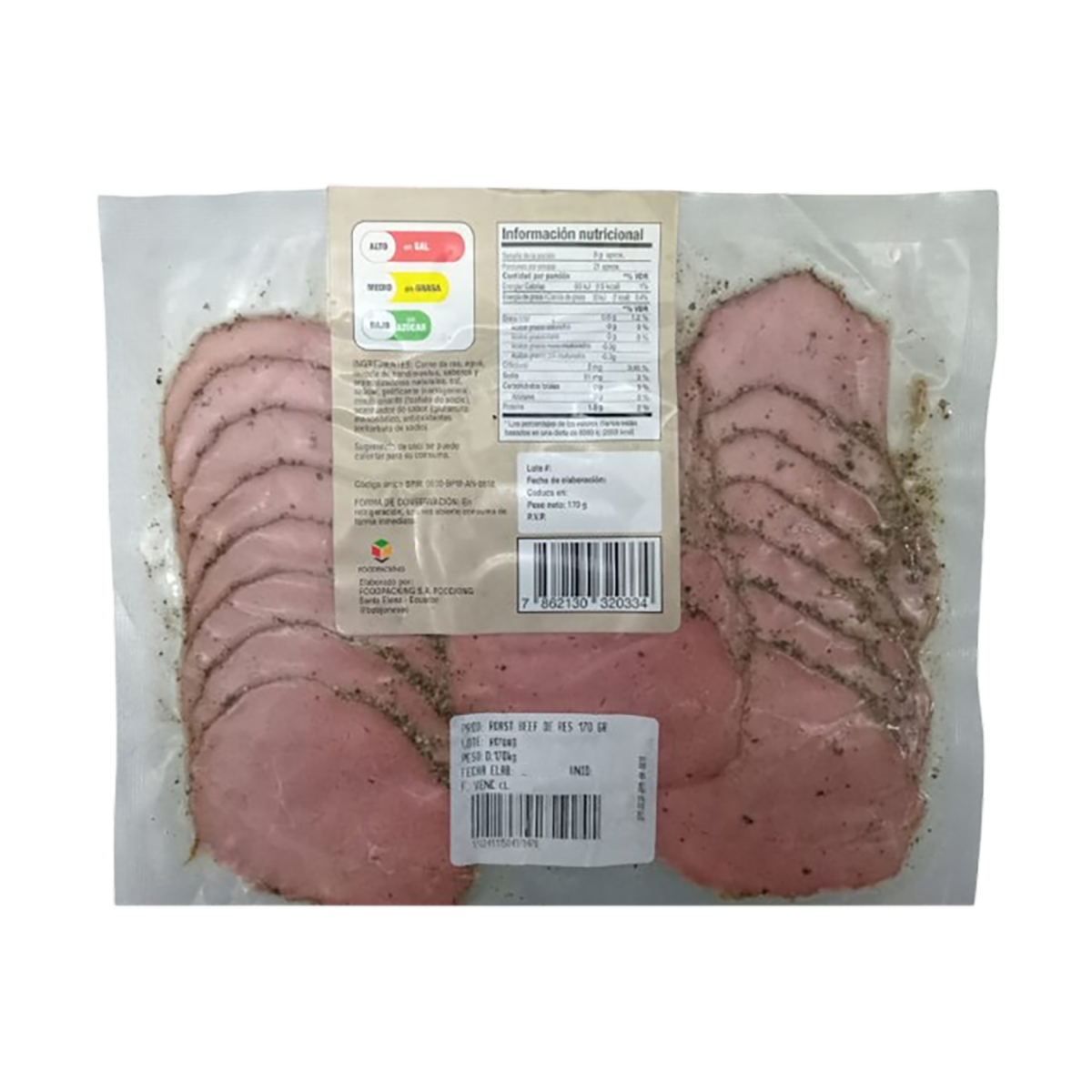 Roast Beef De Res BOB JONES 170 G