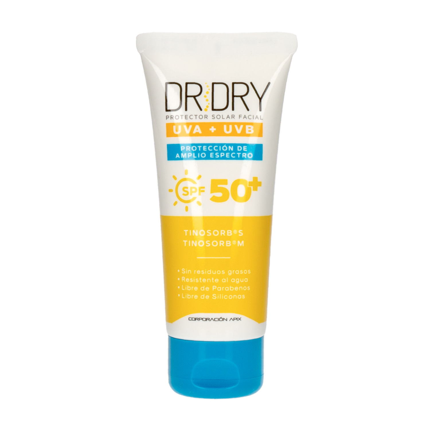 Protector Solar Para Rostro SPF 50 Para Todo Tipo De Piel DR.DRY 60 G