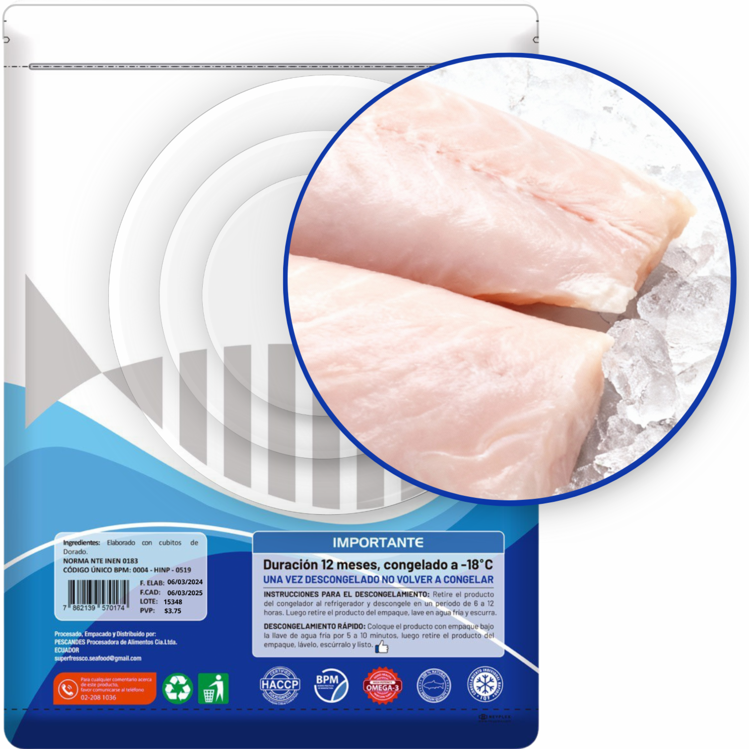 Pescado Dorado Sopas & Cazuelas SUPERFRESSCO 300 G