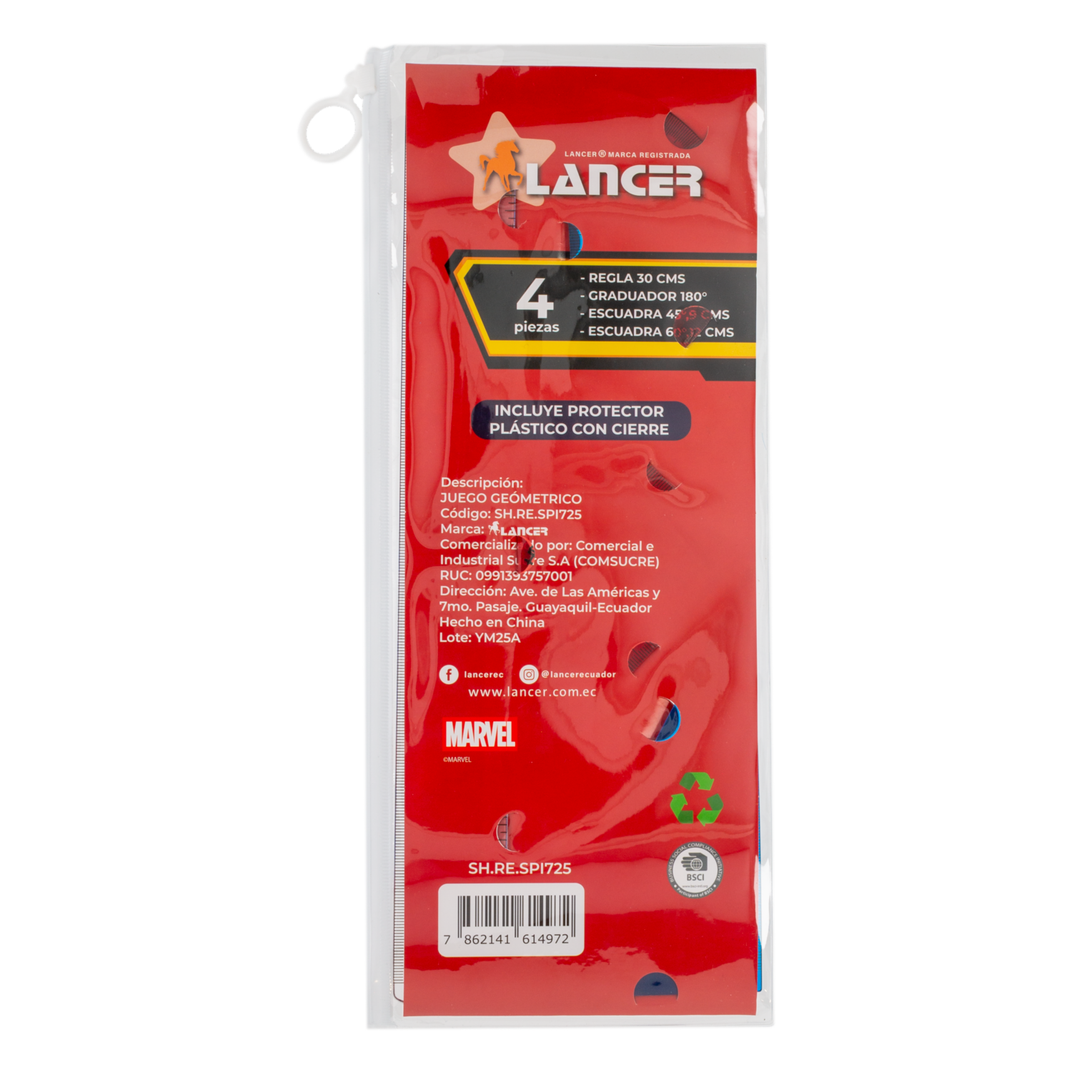 Juego Geométrico Diseño Flexible Spiderman DISNEY 4 Piezas