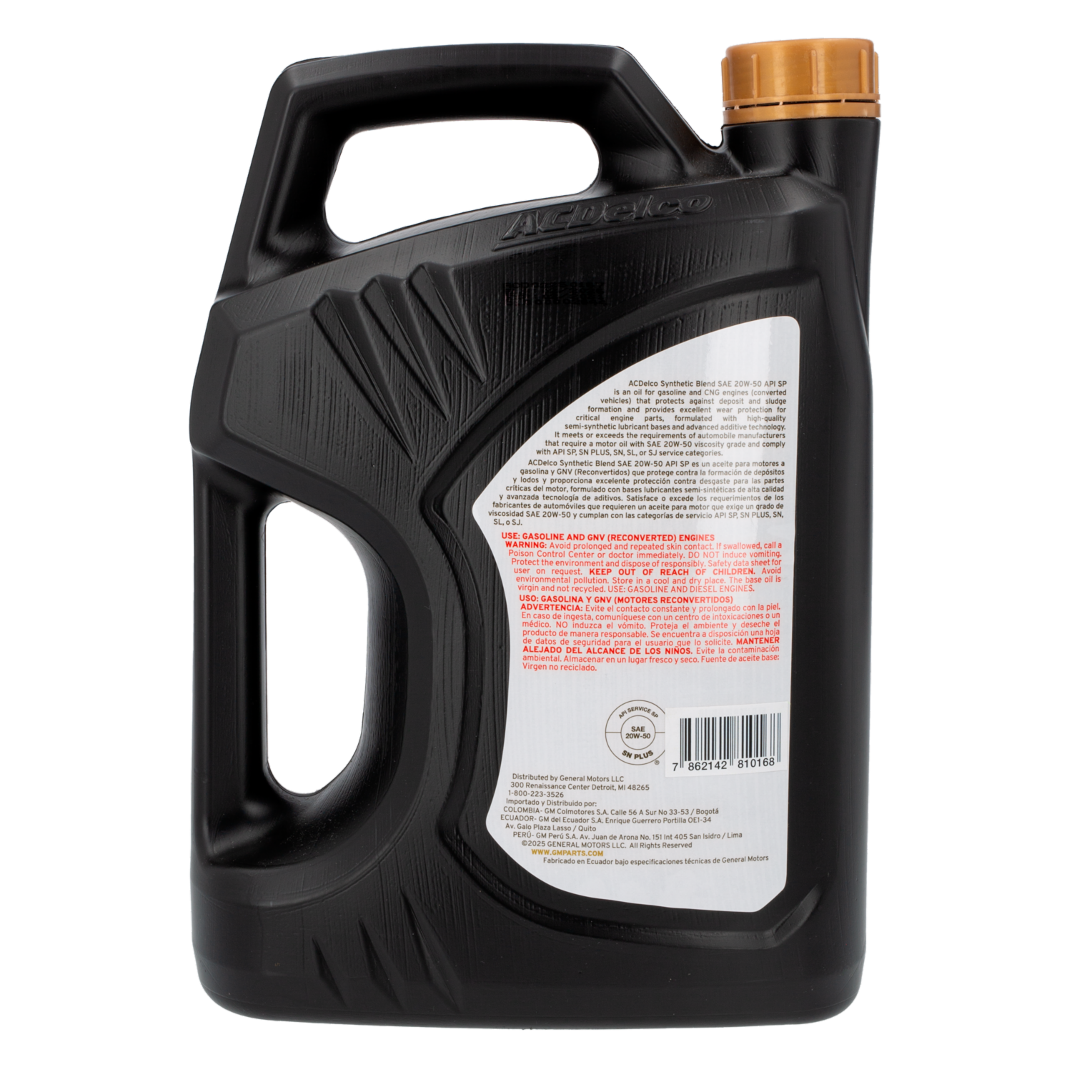 Aceite Para Auto 20W50 Sp Semisintético AC DELCO 1 Galón