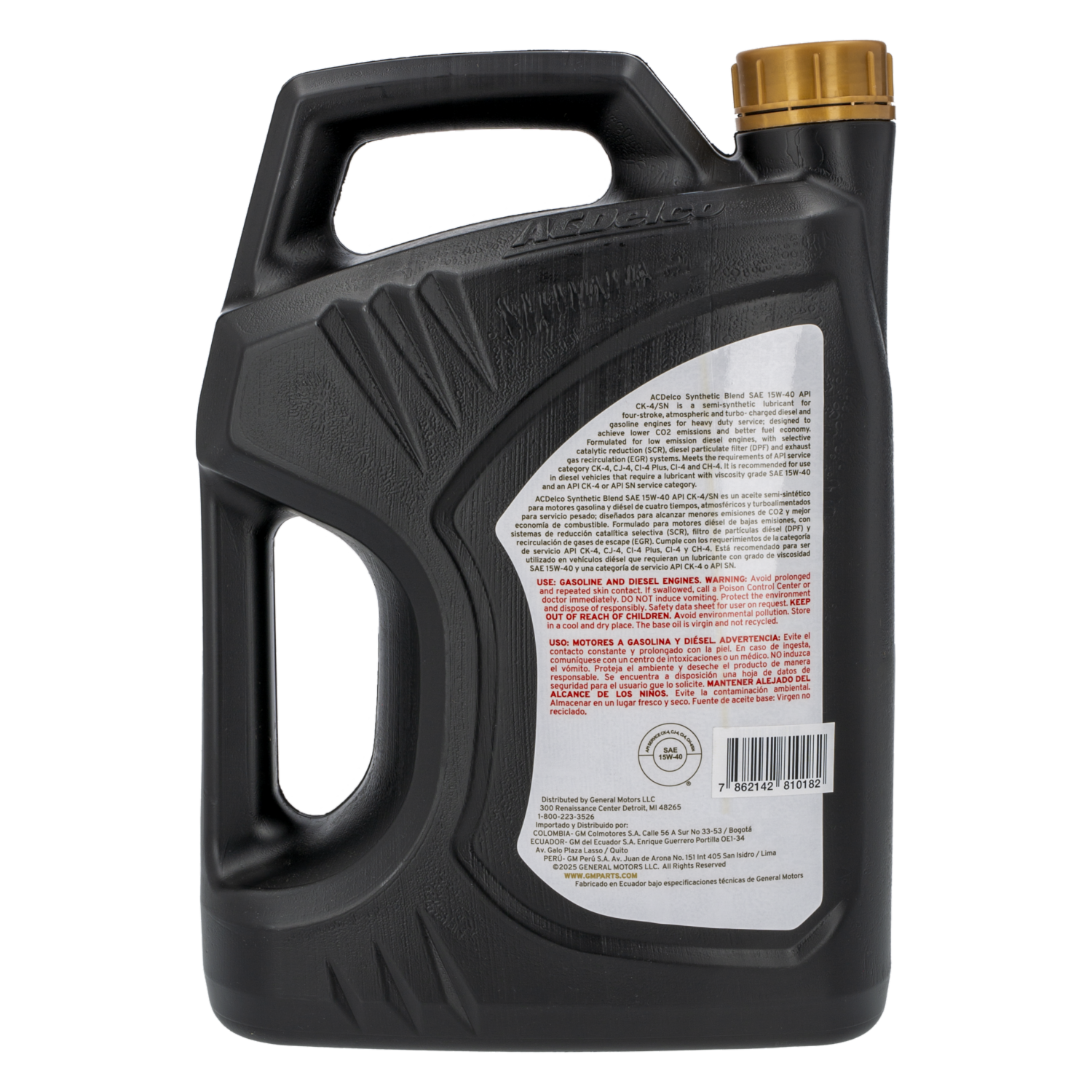 Aceite Para Auto 15W40 Ck-4 Semisintético AC DELCO Unidad