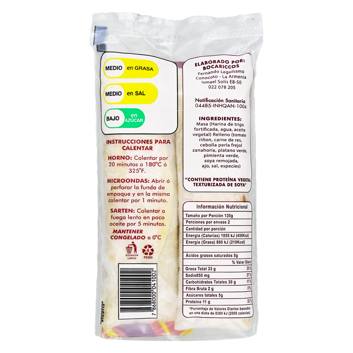 Burritos Listos BOCARICCOS 260 g