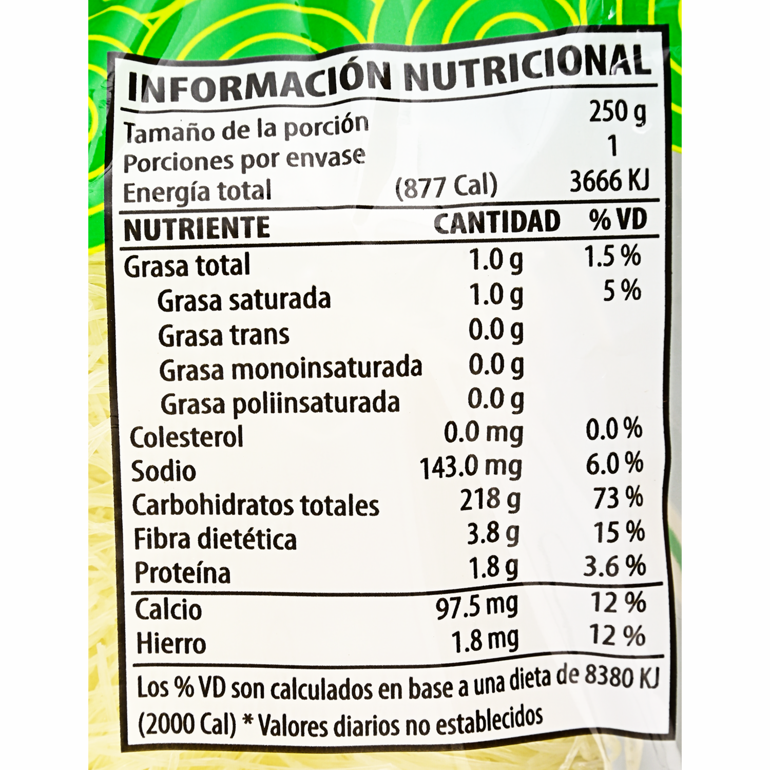 Fideo De Frijoles FIDEOS 250 G