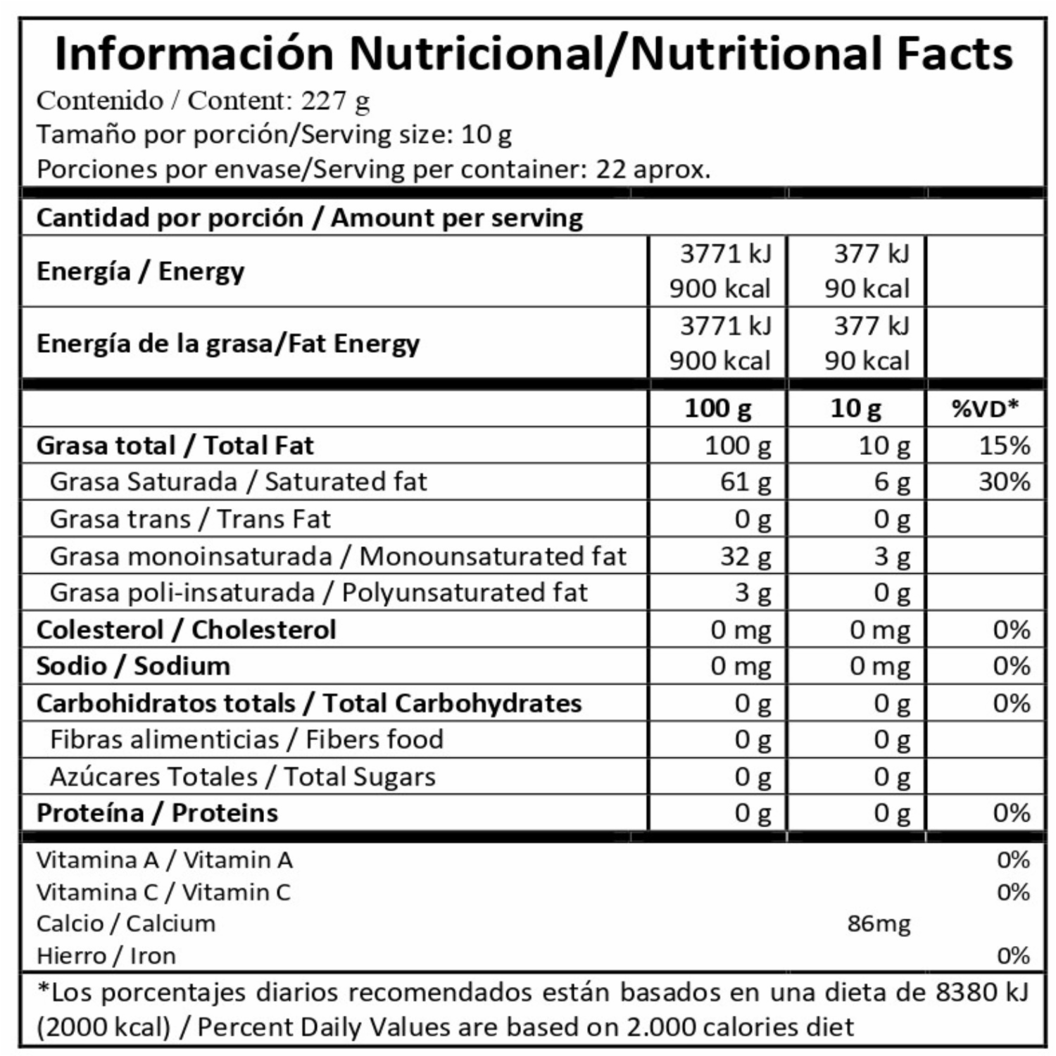 Manteca De Cacao Orgánico ARAWI 227 G
