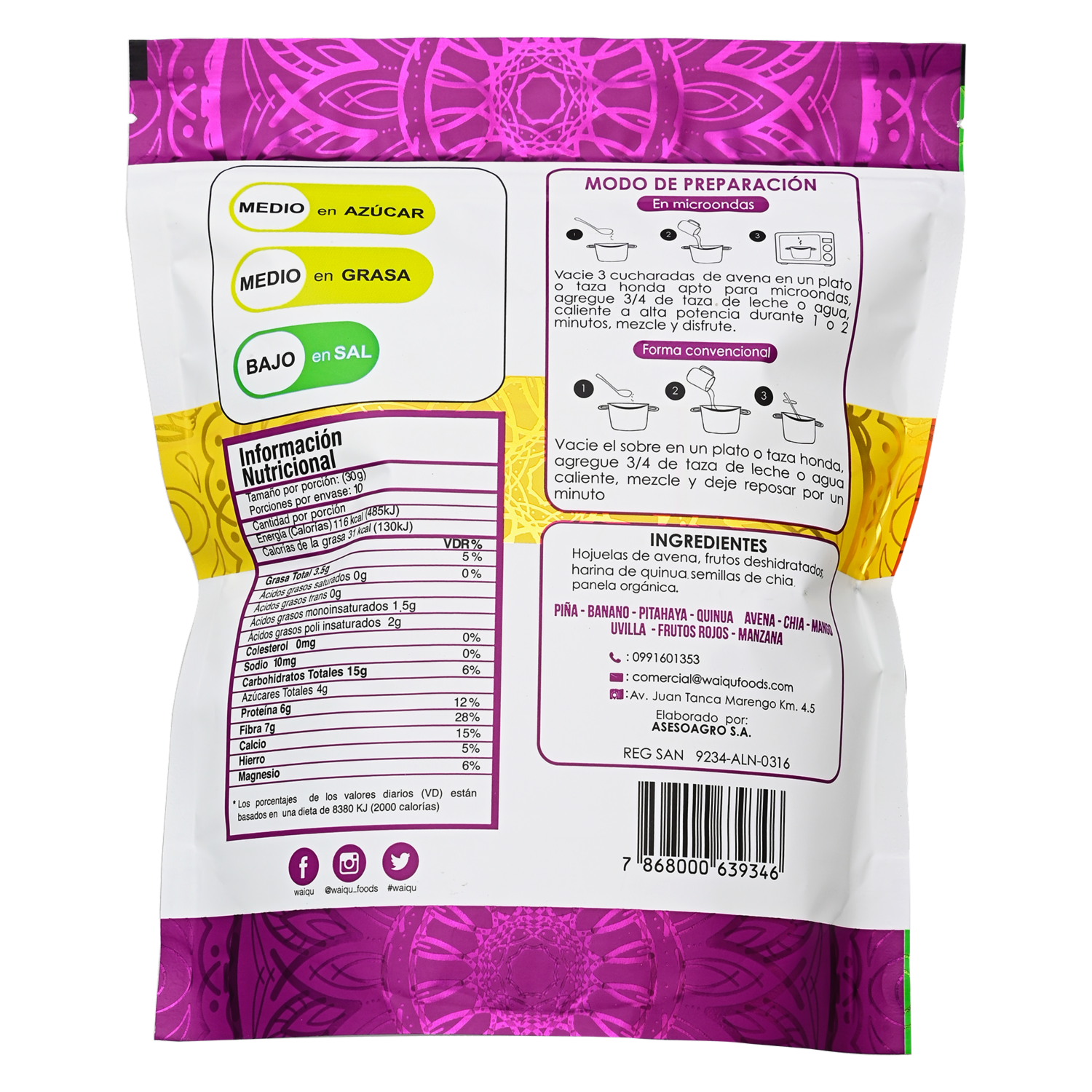Avena Fruti WAIQU Funda