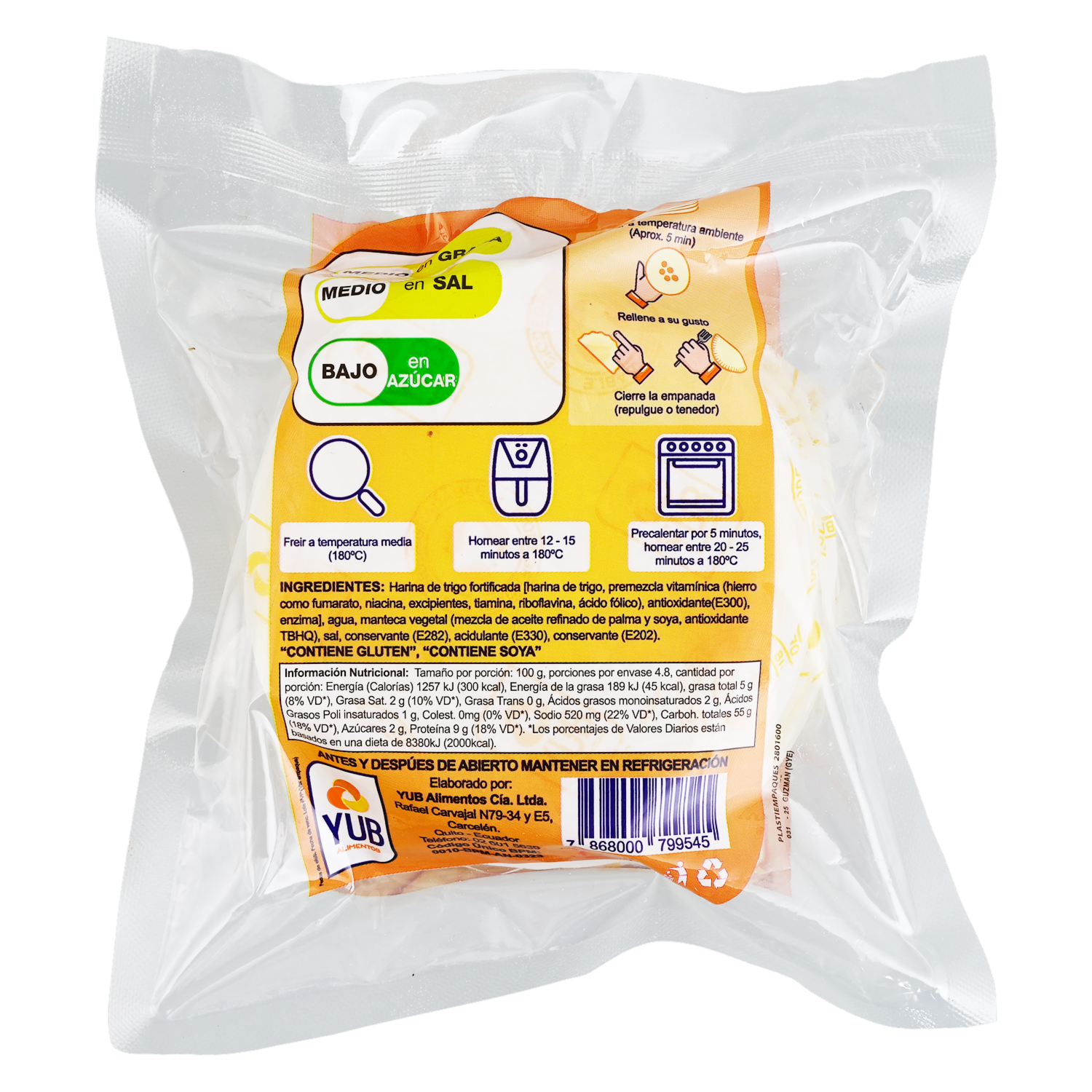 Masa Para Empanadas YUB 480 G