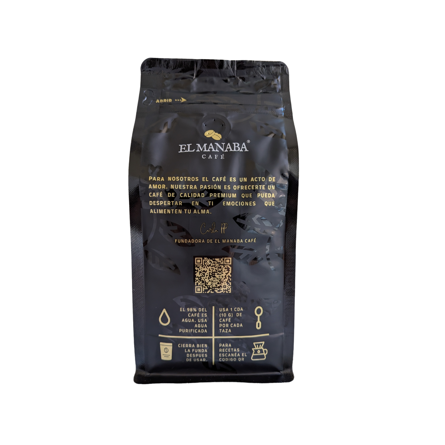 Café Tostado Y Molido 100% Arábica EL MANABA 400 G
