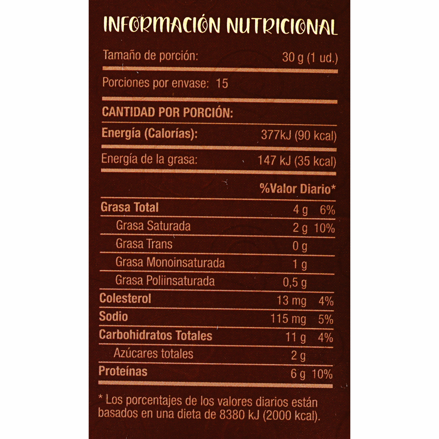 Pan De Yuca Con Relleno Cacao Y Avellana YUQUITOS 500  G