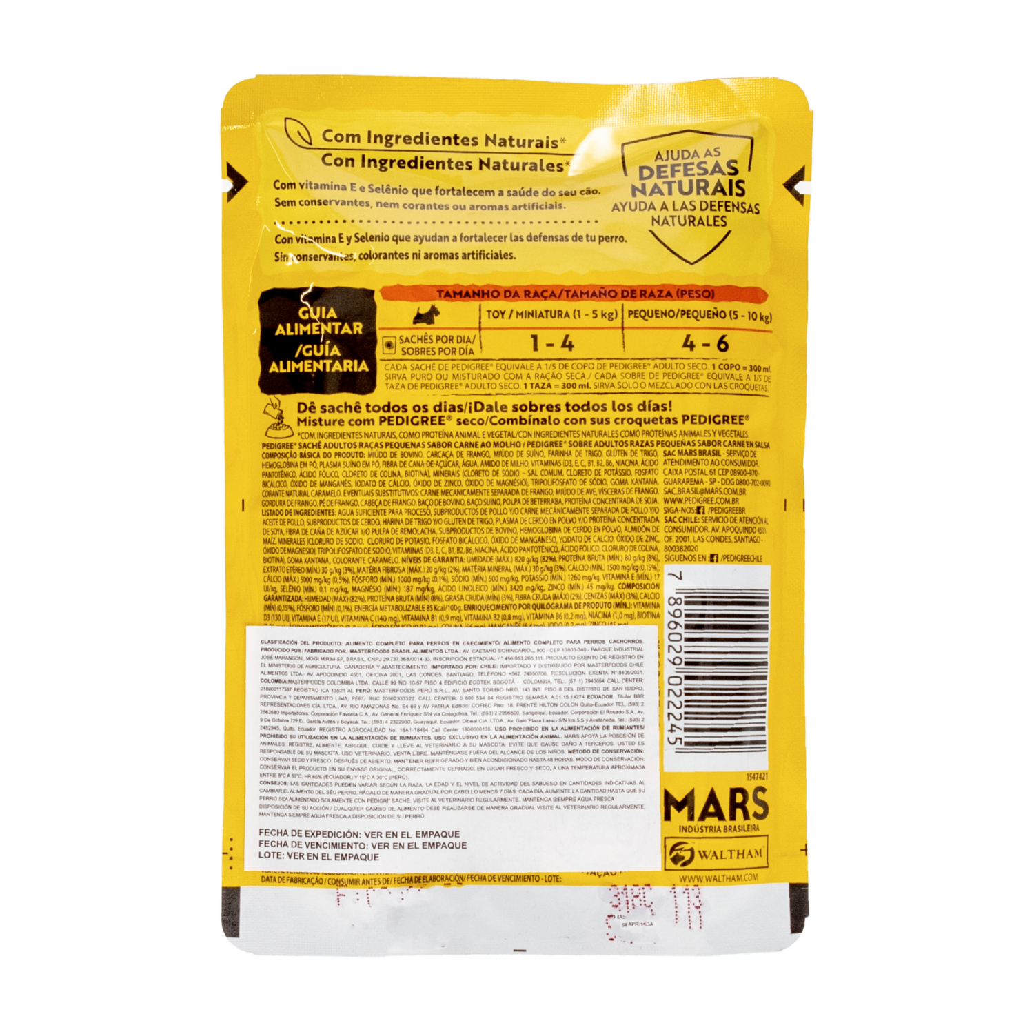 Alimento Húmedo Para Perros Sobre Carne En Salsa PEDIGREE 100 G