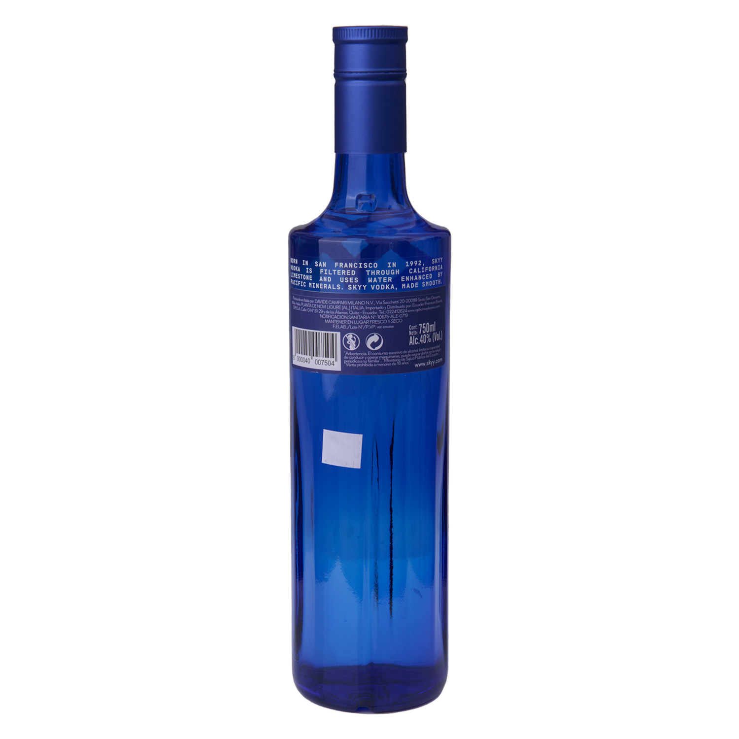 Vodka Destilado SKYY 750 Ml