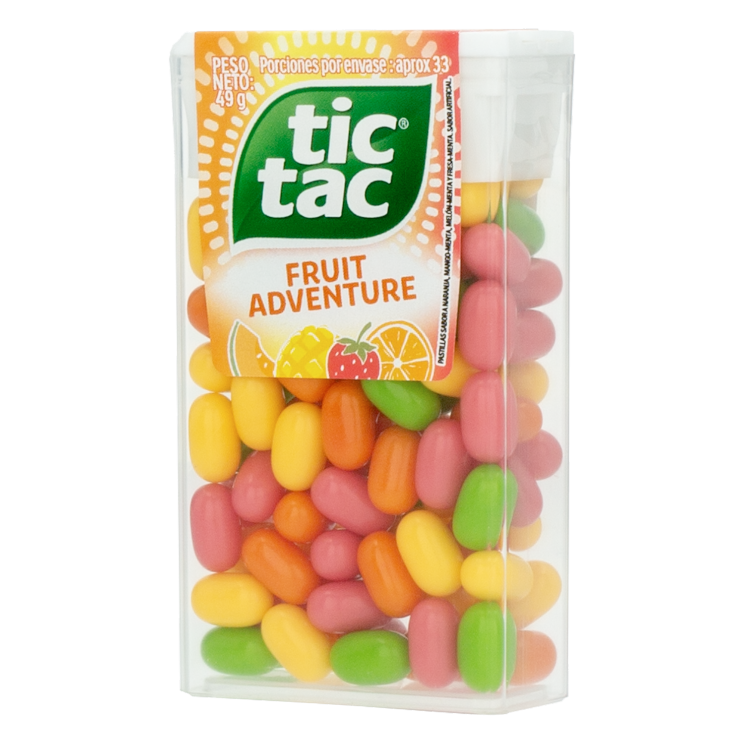 Caramelo Masticable Fruit Adventure TIC TAC 49 G