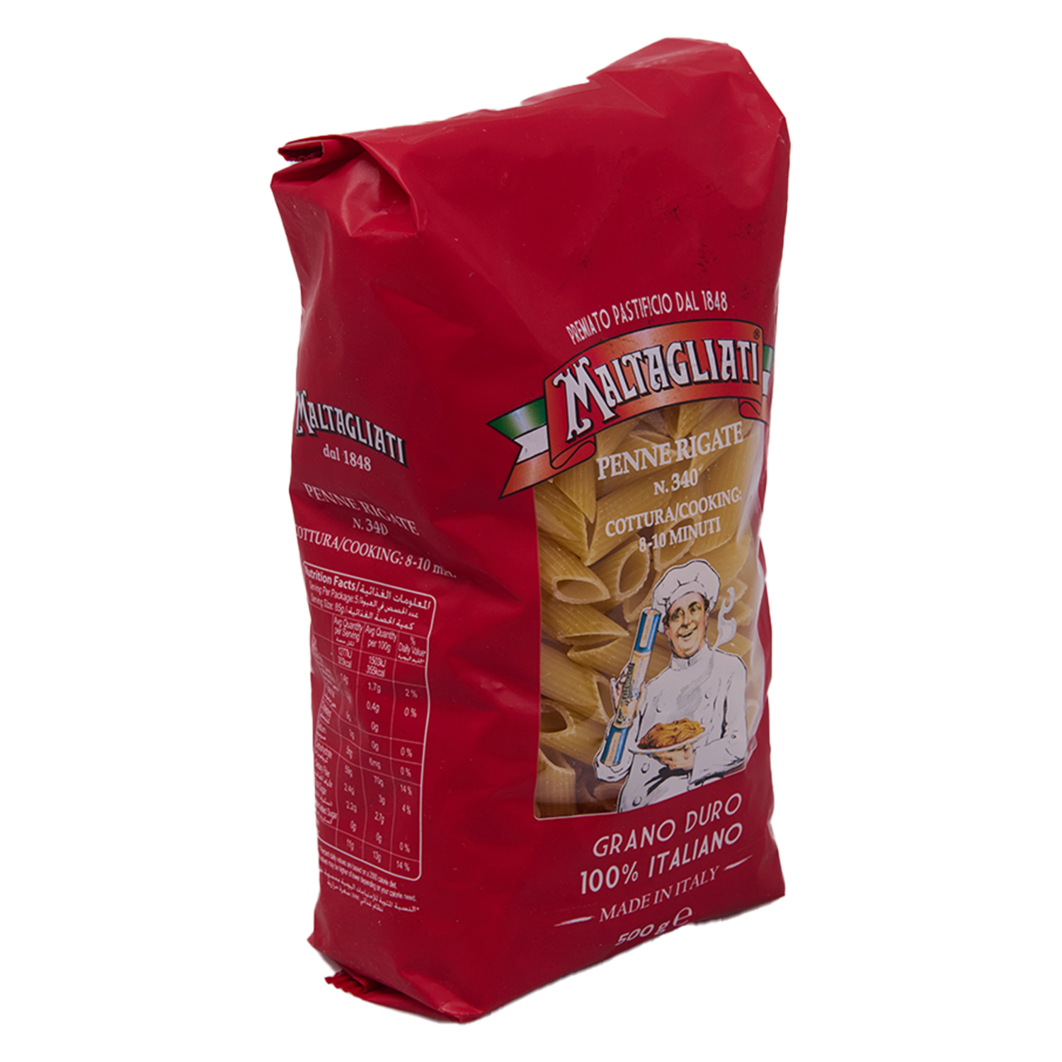 Fideos Penne Rigatte MALTAGLIATI Funda