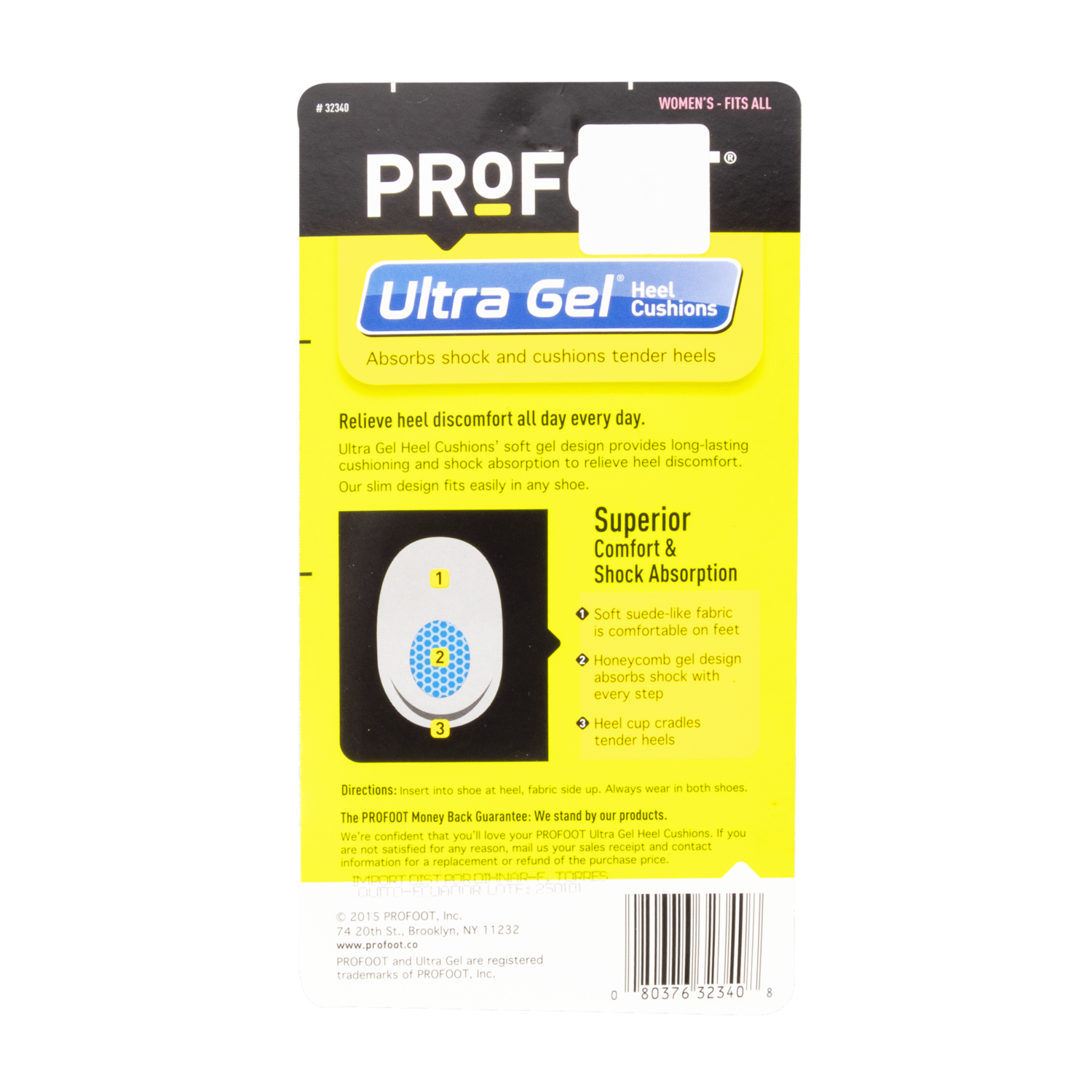 Profoot Plantilla Talonera Gel Mujer PROFOOT unidad