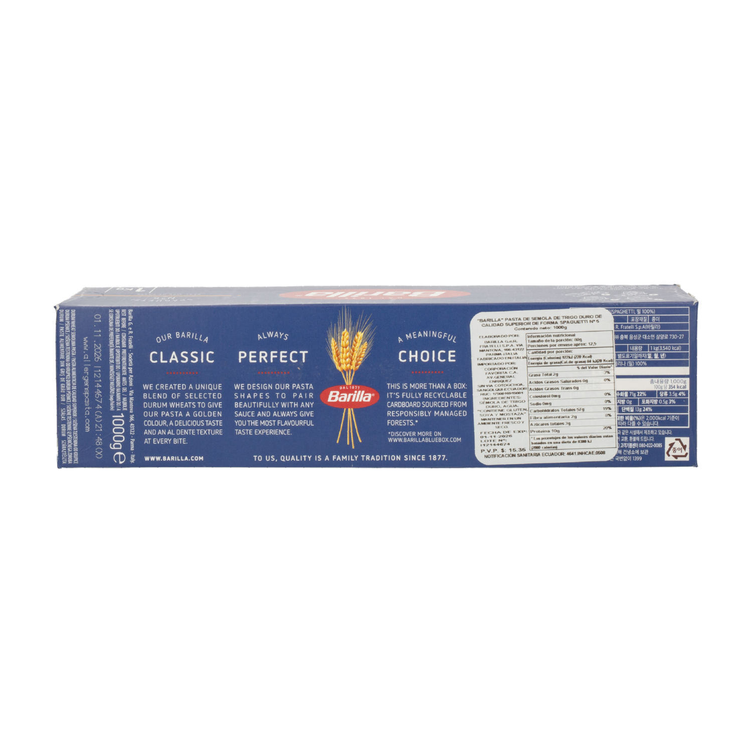 Spaghetti Número 5 BARILLA Funda