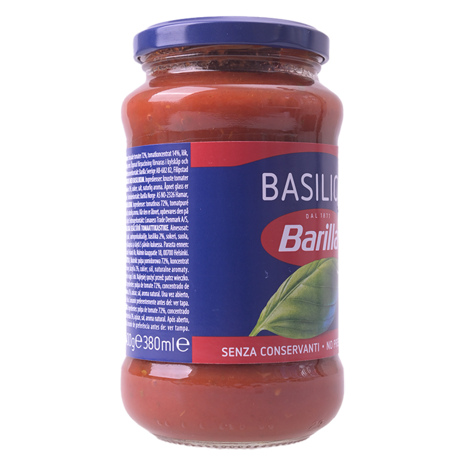Salsa Basilico Albahaca BARILLA Botella