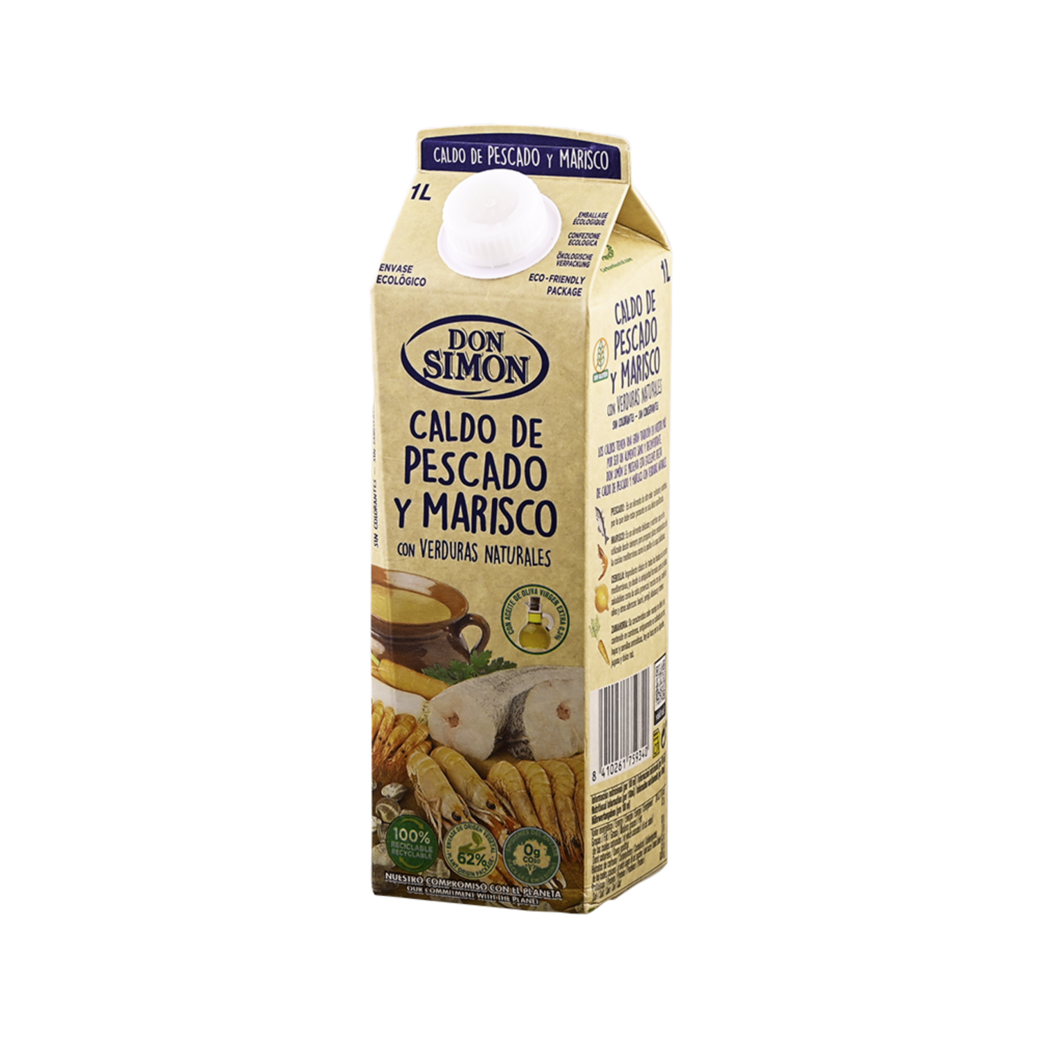 Caldo De Pescado Y Mariscos Líquido DON SIMON Tetrapak