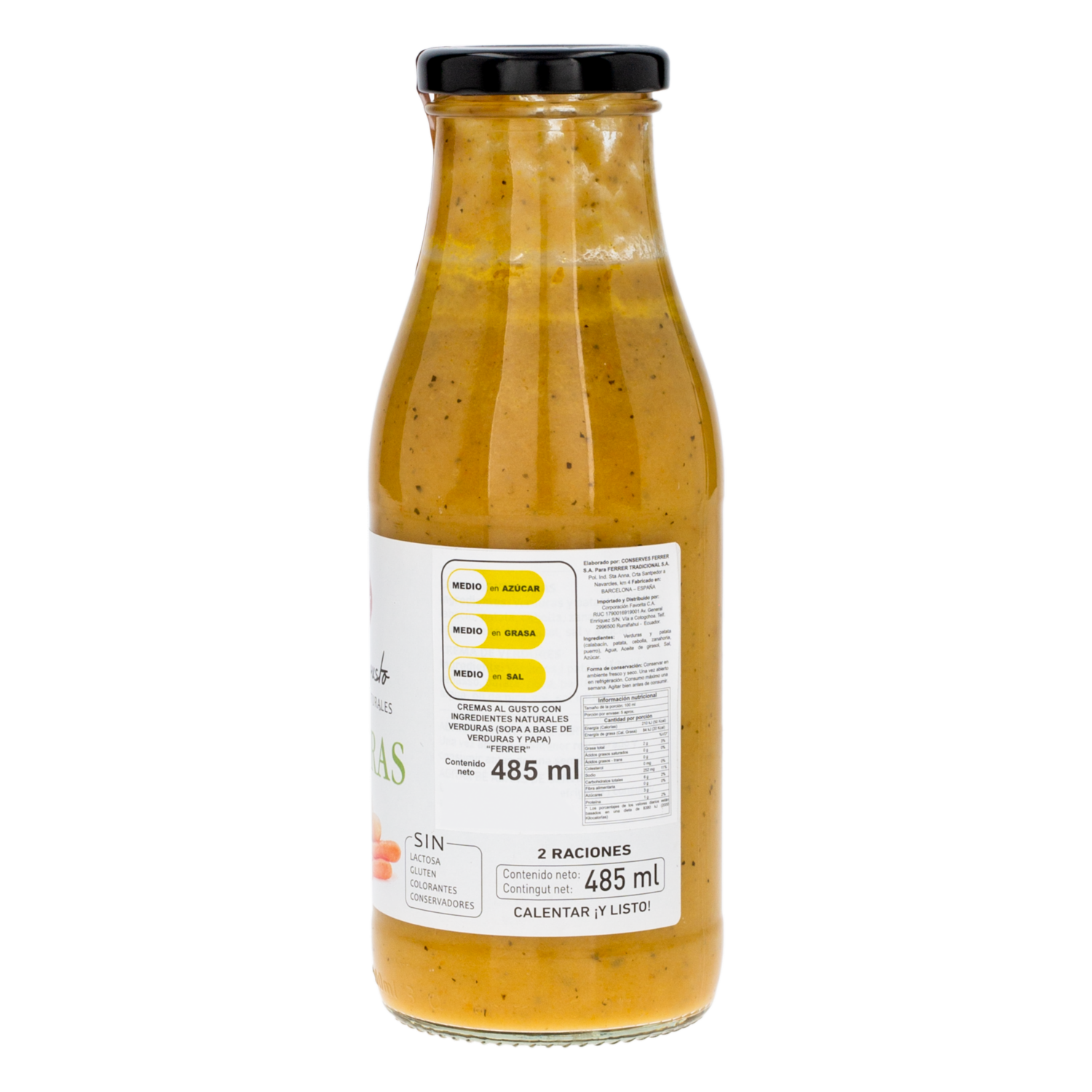 Crema Instantánea De Verduras FERRER 485 ml