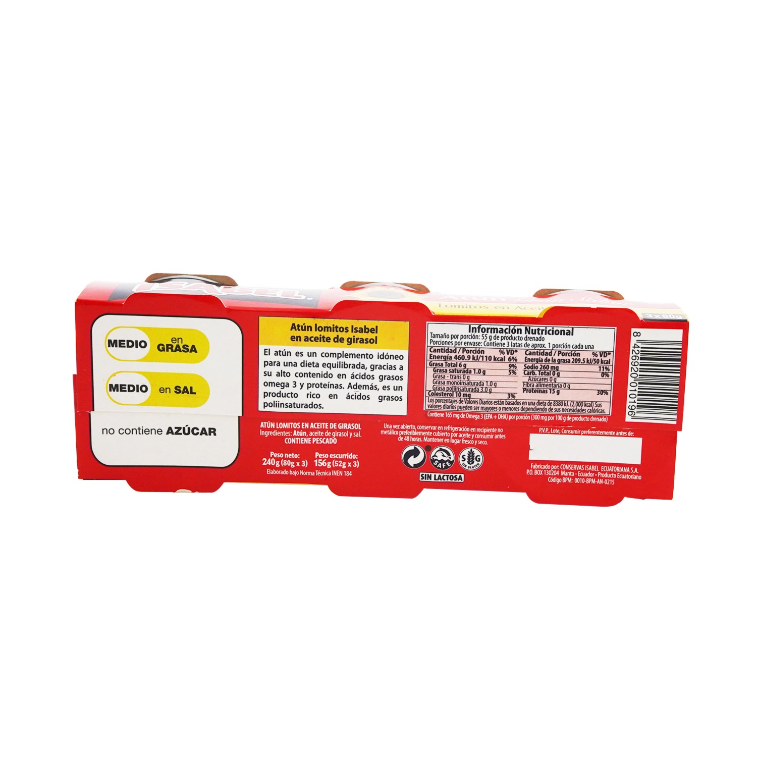 Atún Lomitos Aceite ISABEL 240 G