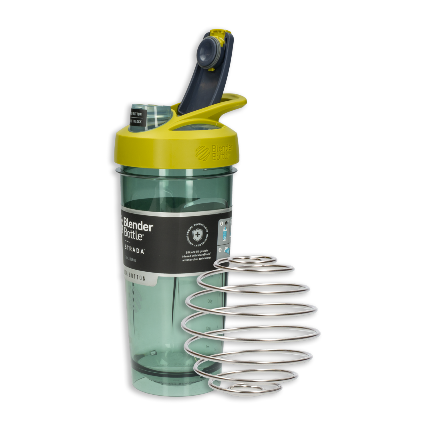 Tomatodo Strada Tritan Verde Con Bola Mezcladora BLENDER BOTTLE 828 Ml