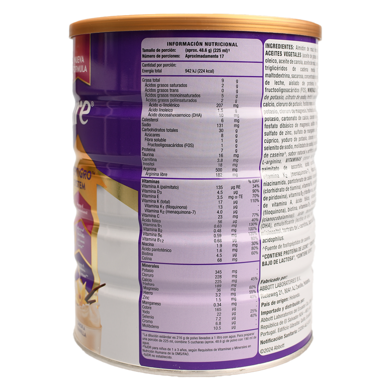 Complemento Infantil En Polvo Sabor A Fresa PEDIASURE 850 G