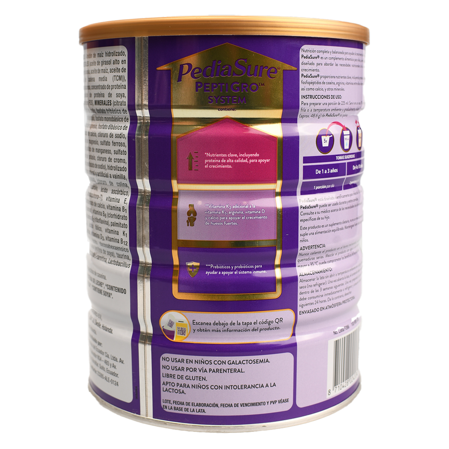 Complemento Infantil En Polvo Sabor A Fresa PEDIASURE 850 G